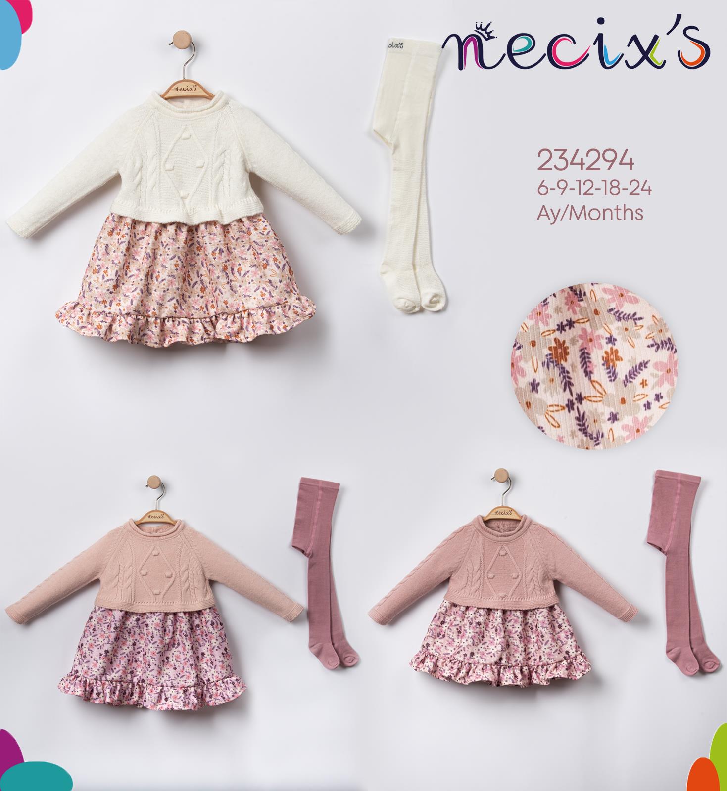 Necix's Filibe Triko Bebek Elbise