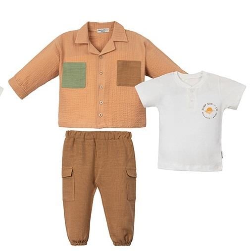 Necix's Frankfurt Gömlekli Erkek Çocuk Üçlü Takım