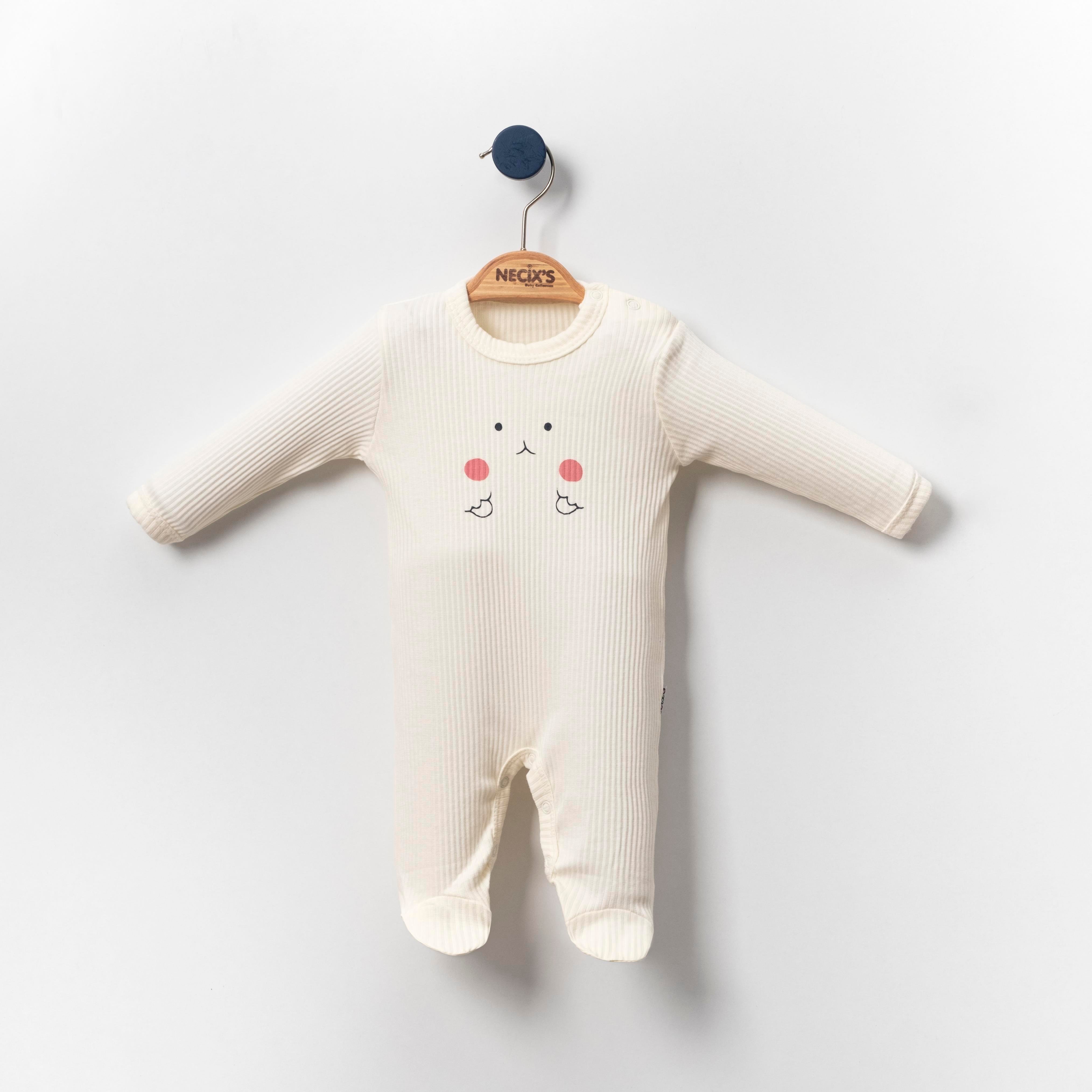 Necix's Gent Kız Bebek Tulum 0-3 Ay, 3-6 Ay 3 Adet