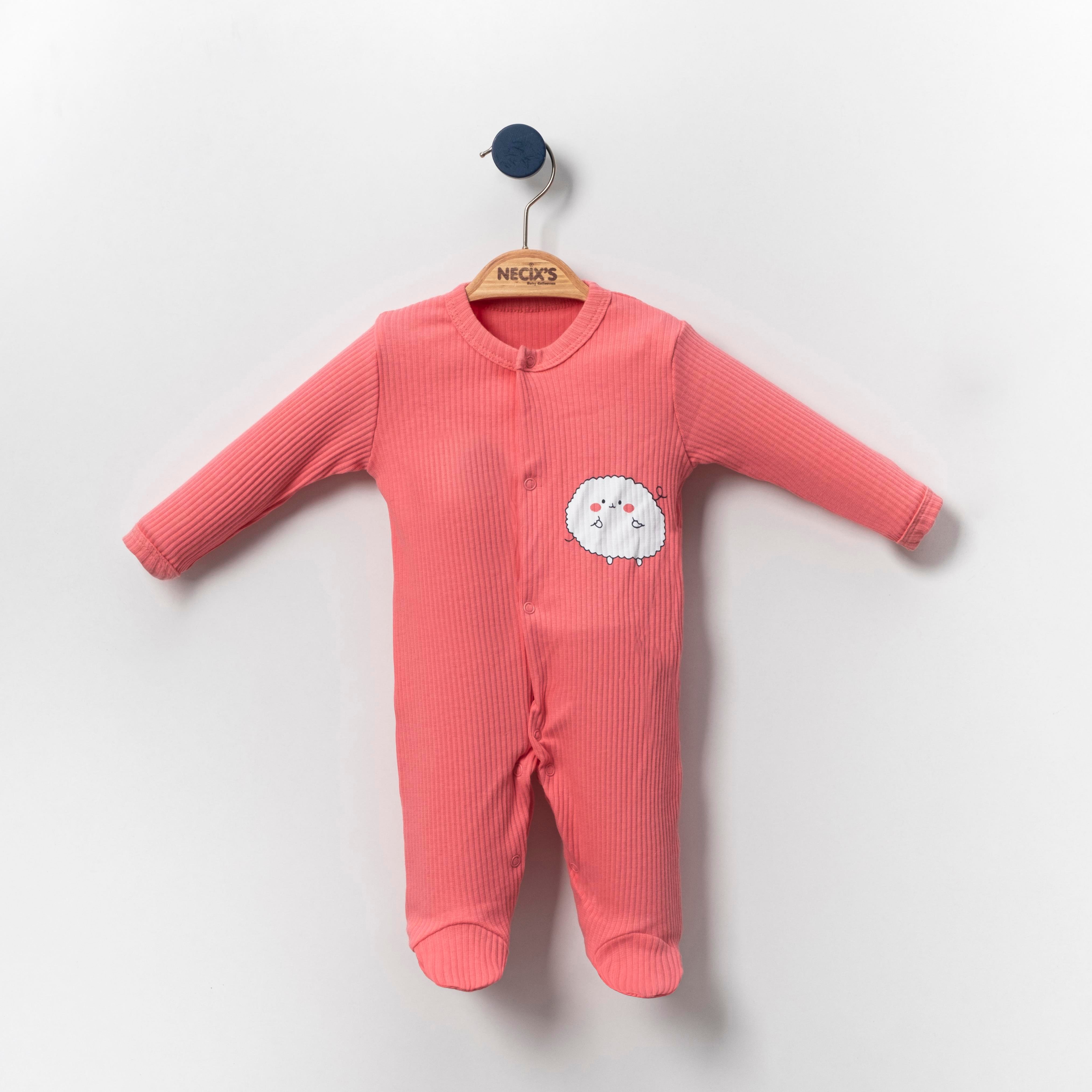 Necix's Gent Kız Bebek Tulum 0-3 Ay, 3-6 Ay 3 Adet