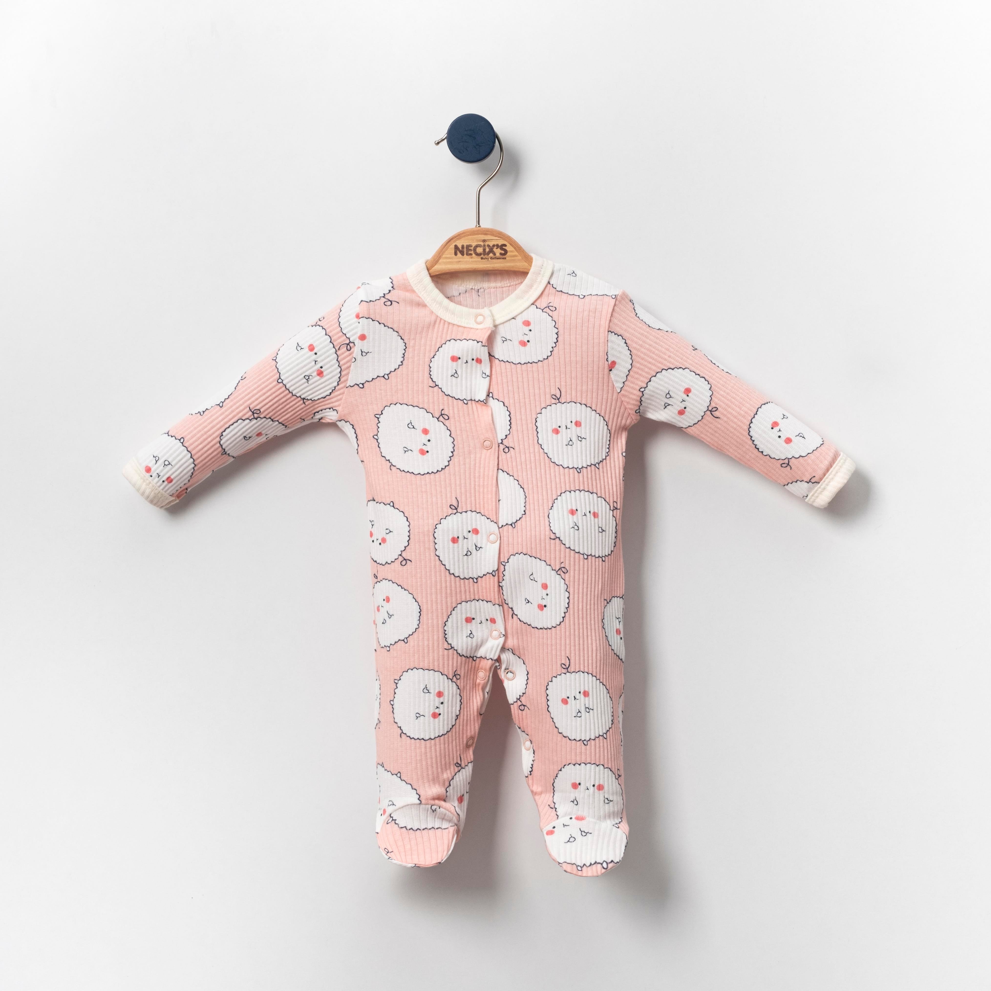 Necix's Gent Kız Bebek Tulum 0-3 Ay, 3-6 Ay 3 Adet