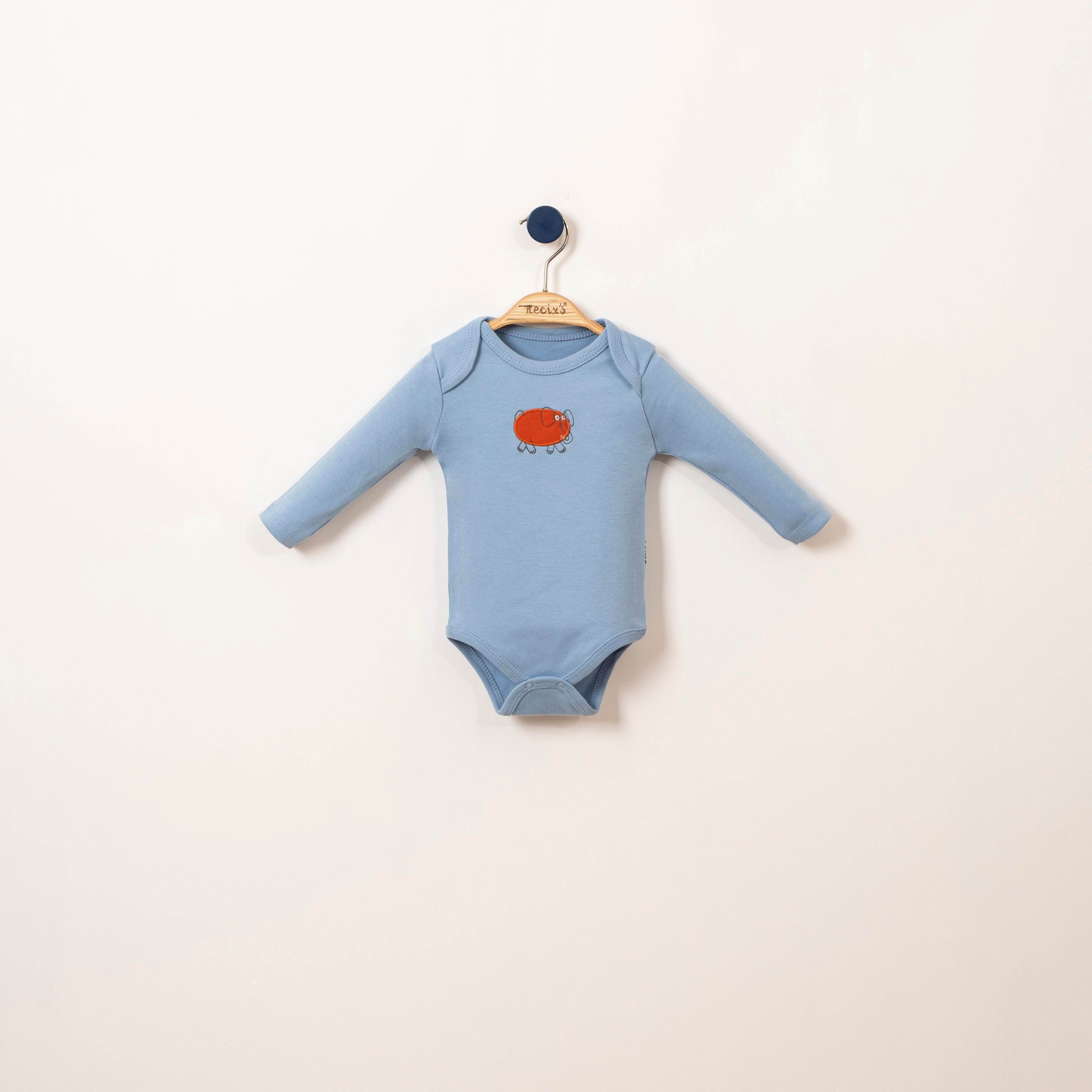 Necix's Geometrik Fil Erkek Bebek Badi 3 Adet