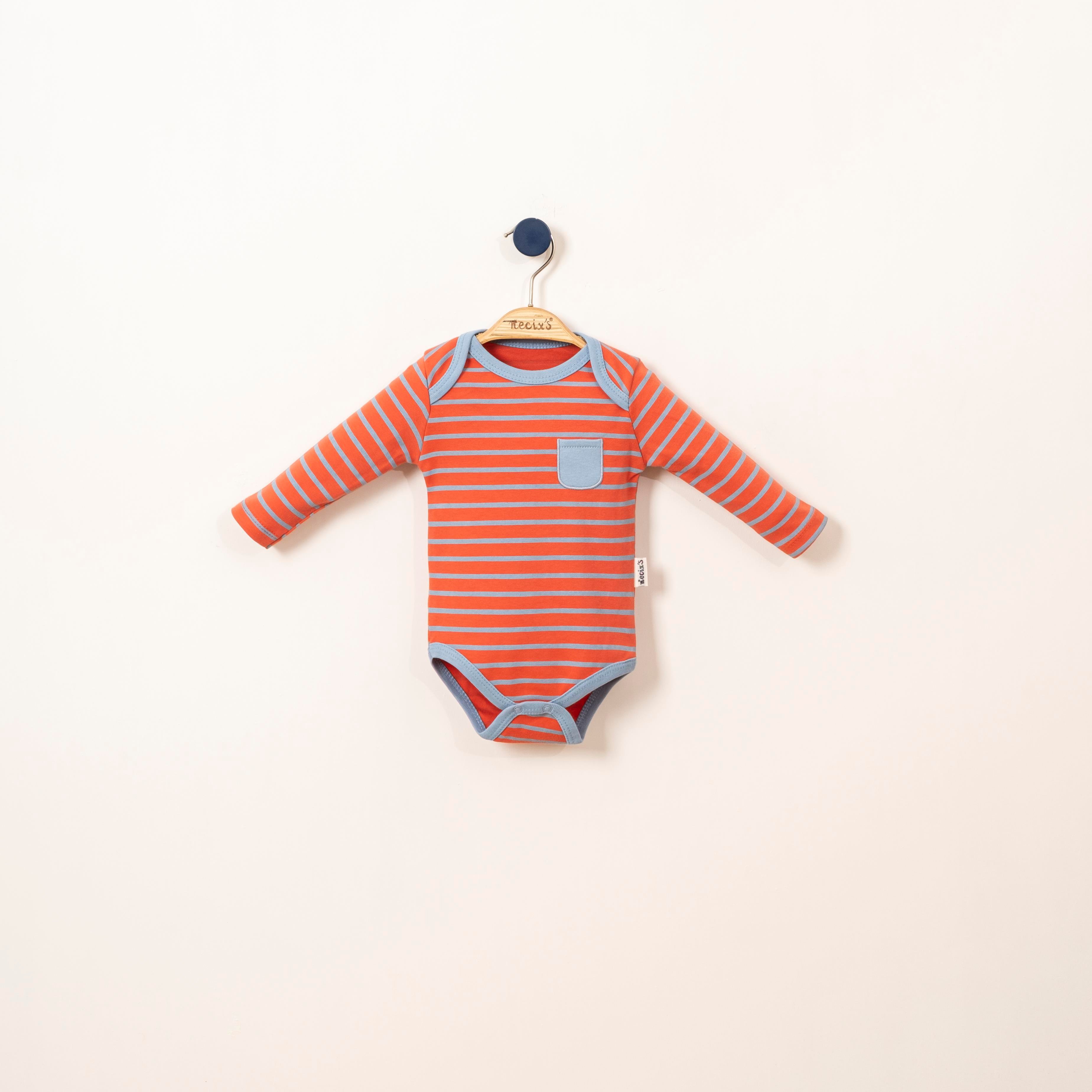 Necix's Geometrik Fil Erkek Bebek Badi 3 Adet