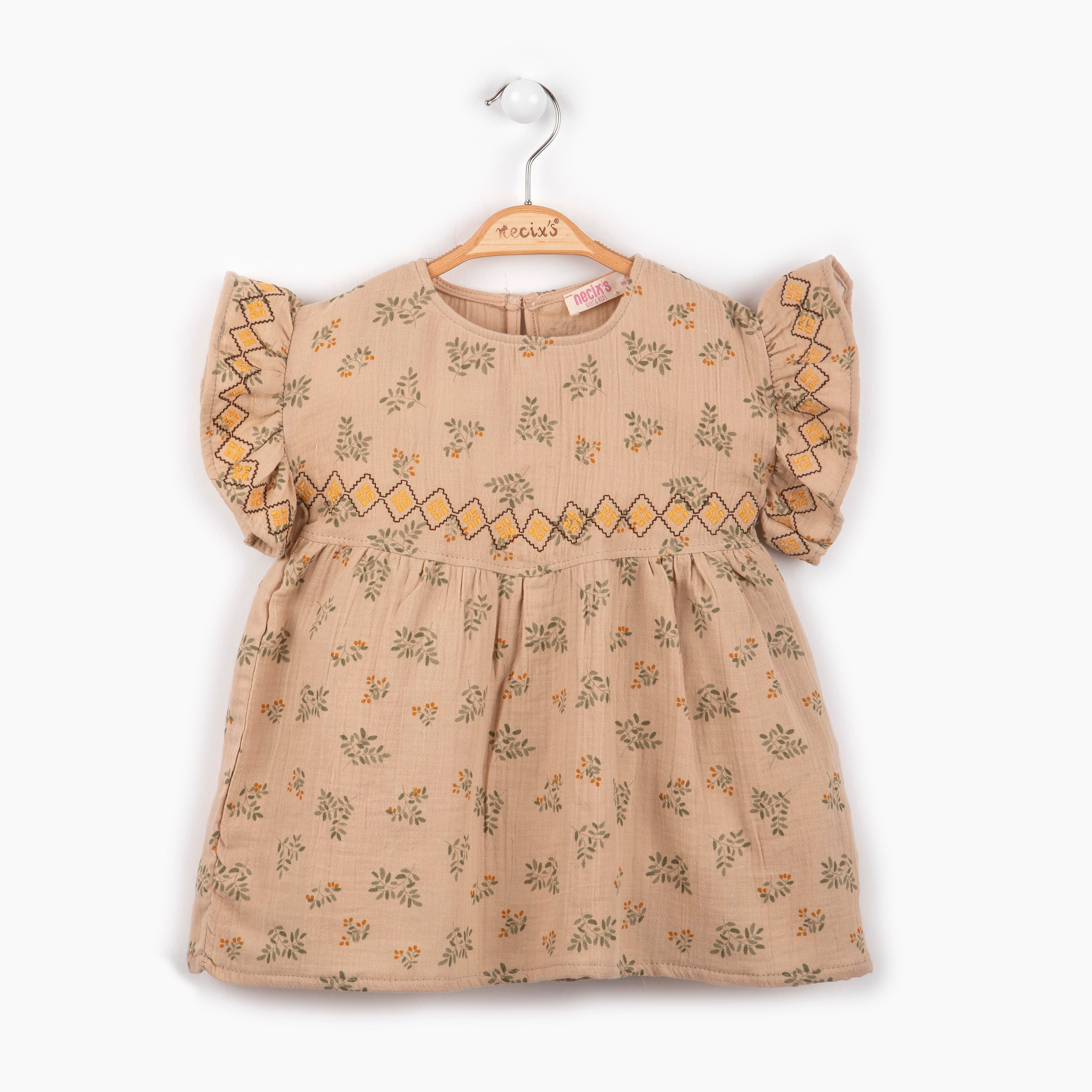 NECİXS GOLD FLOW SUMMER 2/5 KIZ ELBİSE