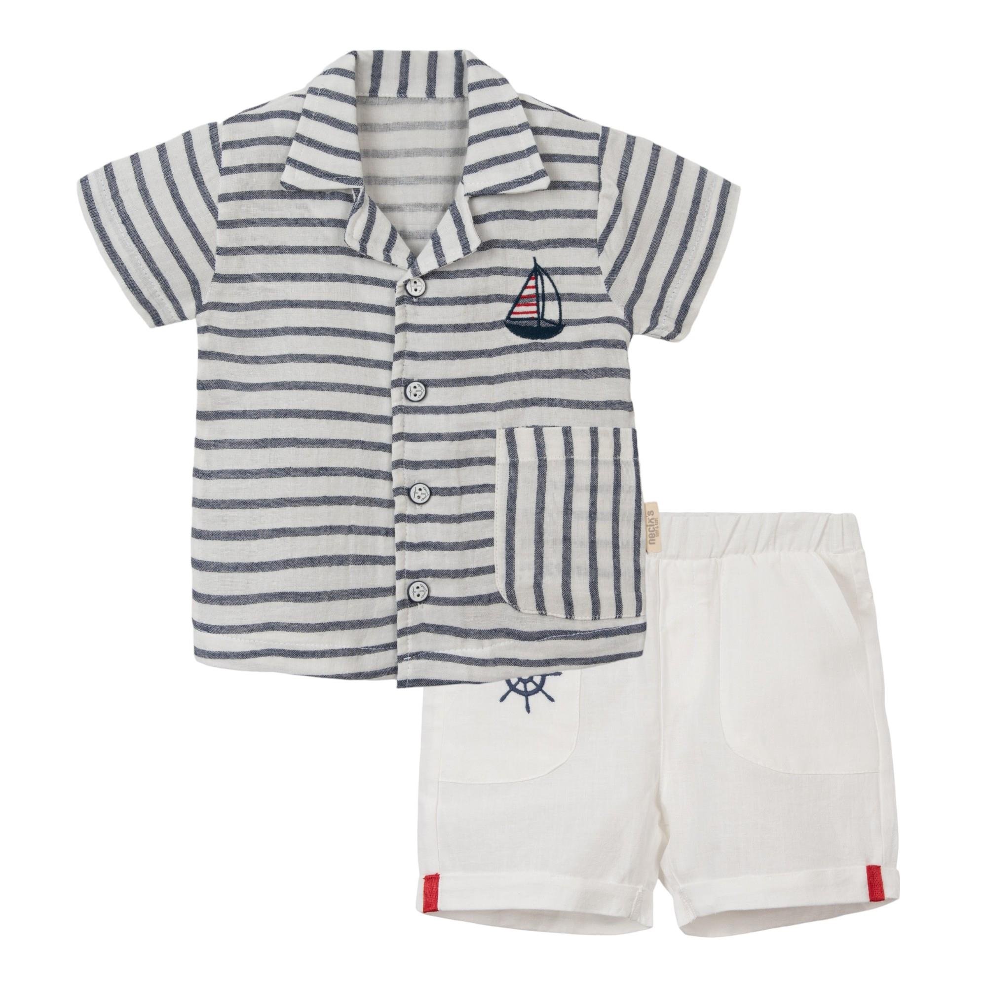 Necix's Hamilton Marin Bayramlık Erkek Çocuk İkili Takım