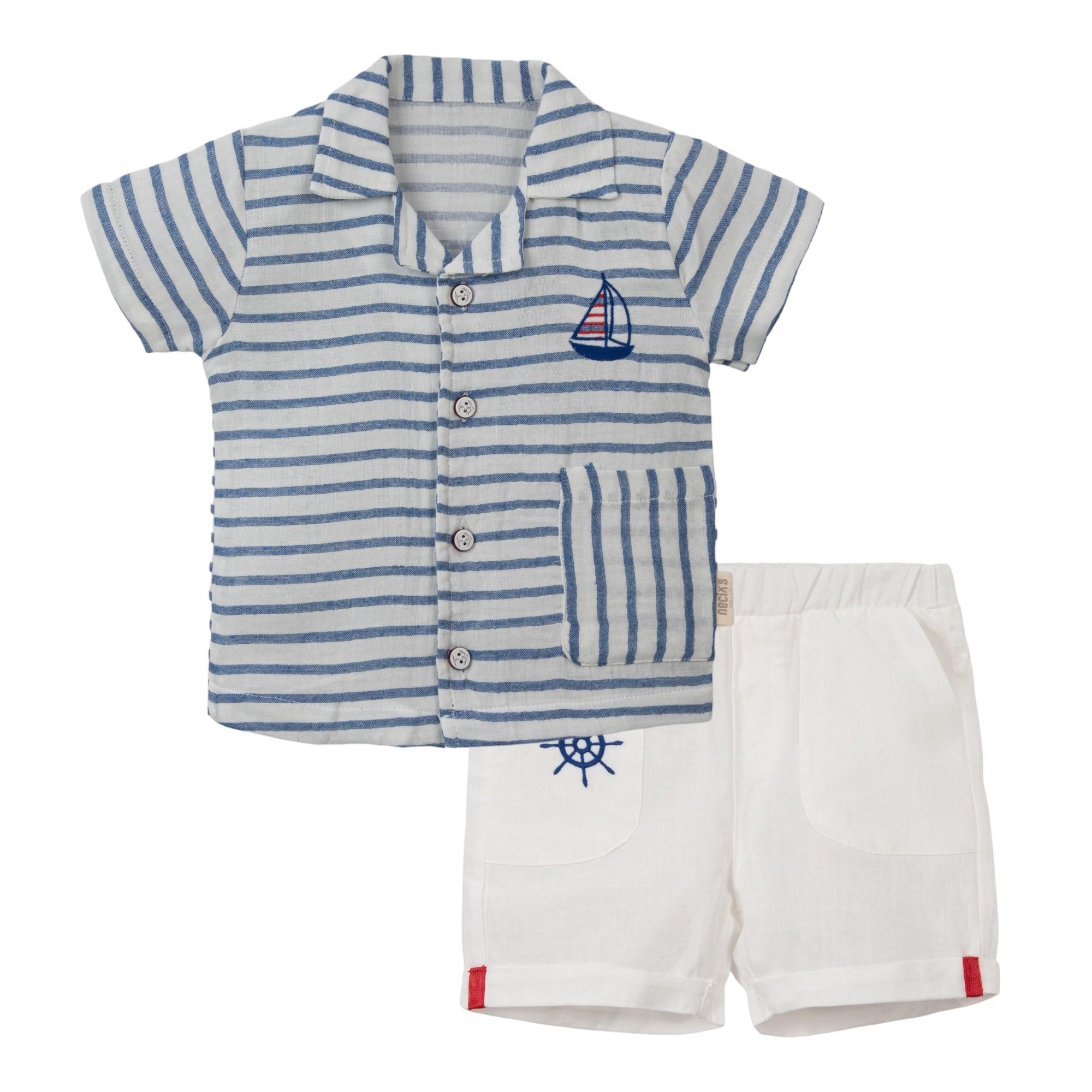 Necix's Hamilton Marin Bayramlık Erkek Çocuk İkili Takım