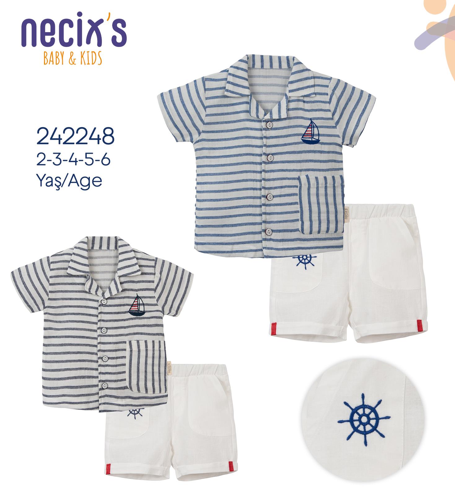 Necix's Hamilton Marin Bayramlık Erkek Çocuk İkili Takım