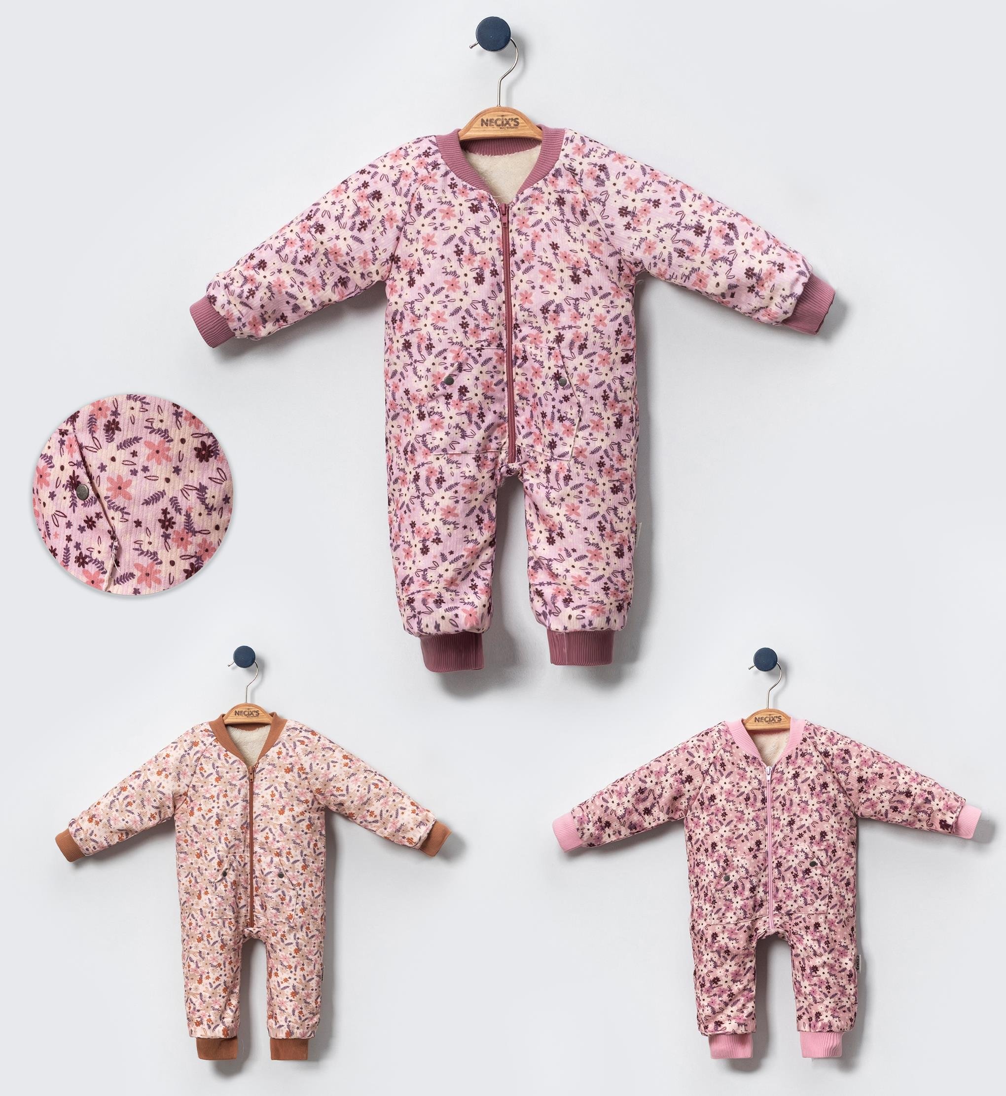 Necix's Hanya Kız Bebek Fermuarlı Tulum