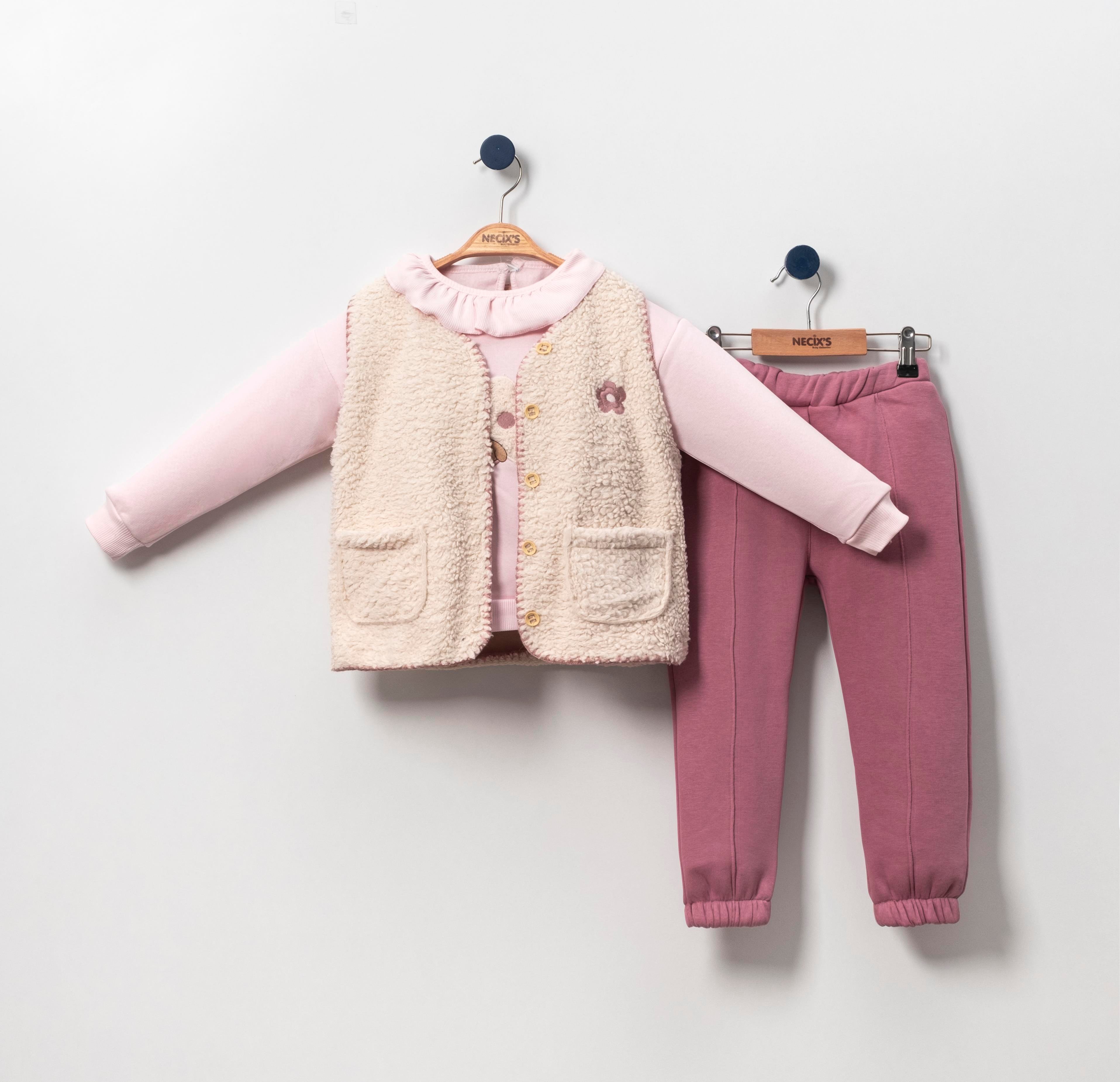 Necix's Hanya Yelekli Çocuk Üçlü Takım