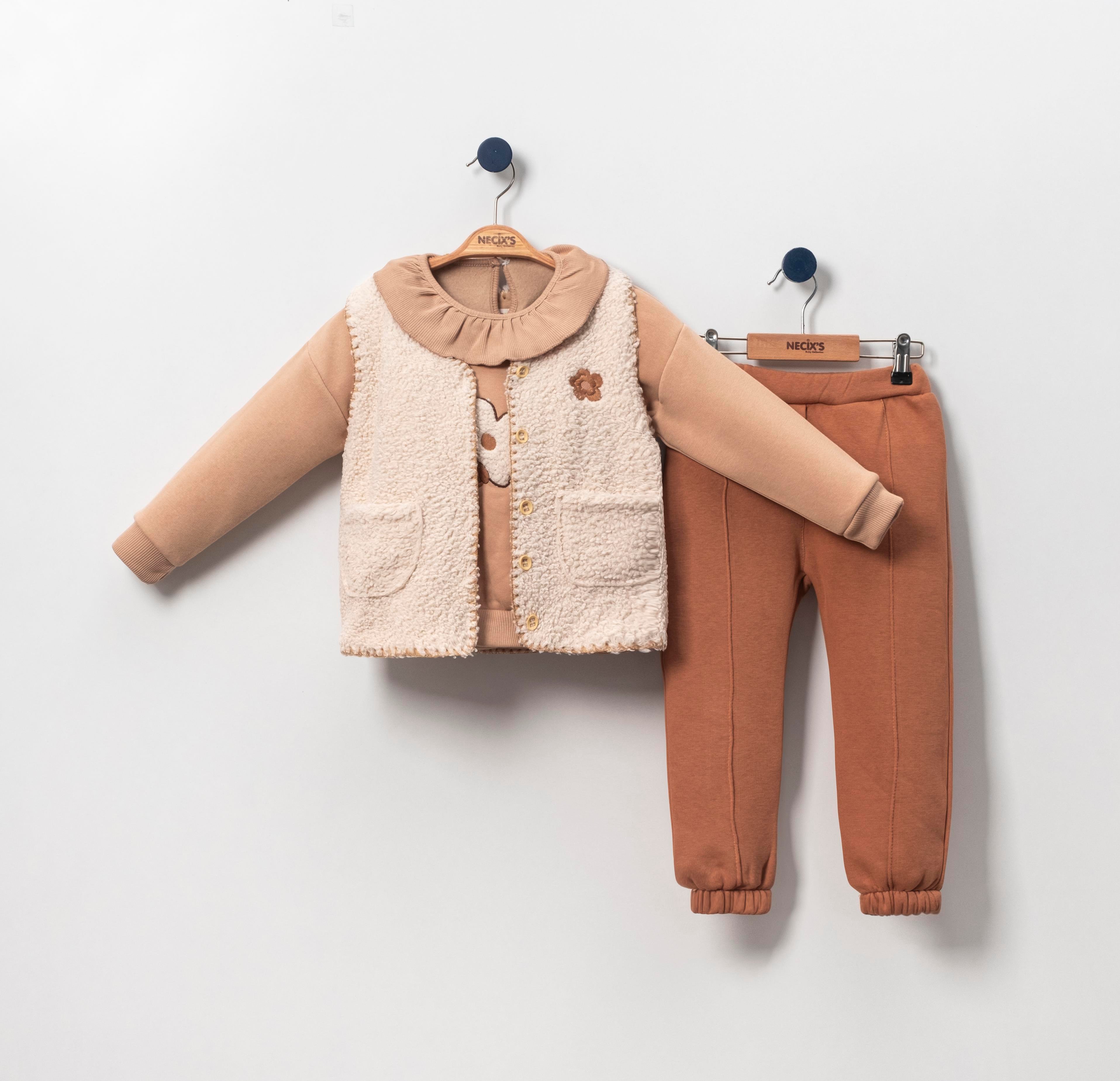 Necix's Hanya Yelekli Çocuk Üçlü Takım