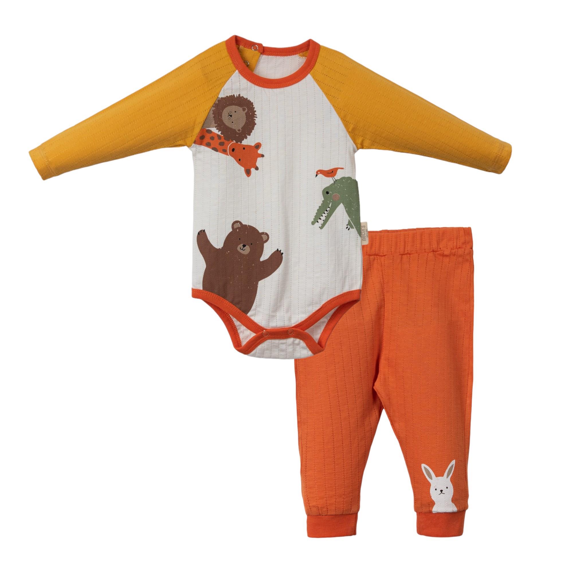 Necix's Hayvanlı Erkek Bebek Badili Takım