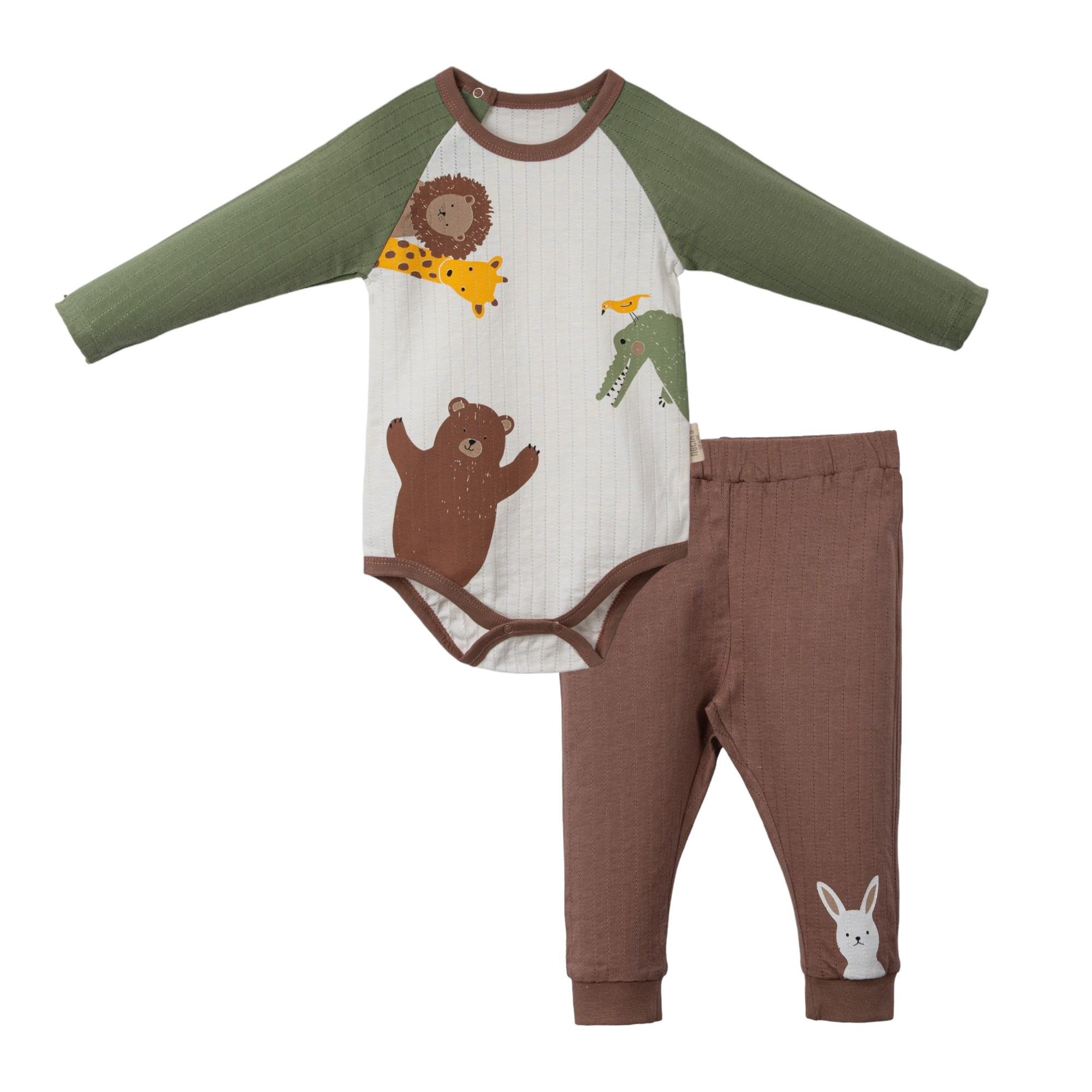 Necix's Hayvanlı Erkek Bebek Badili Takım