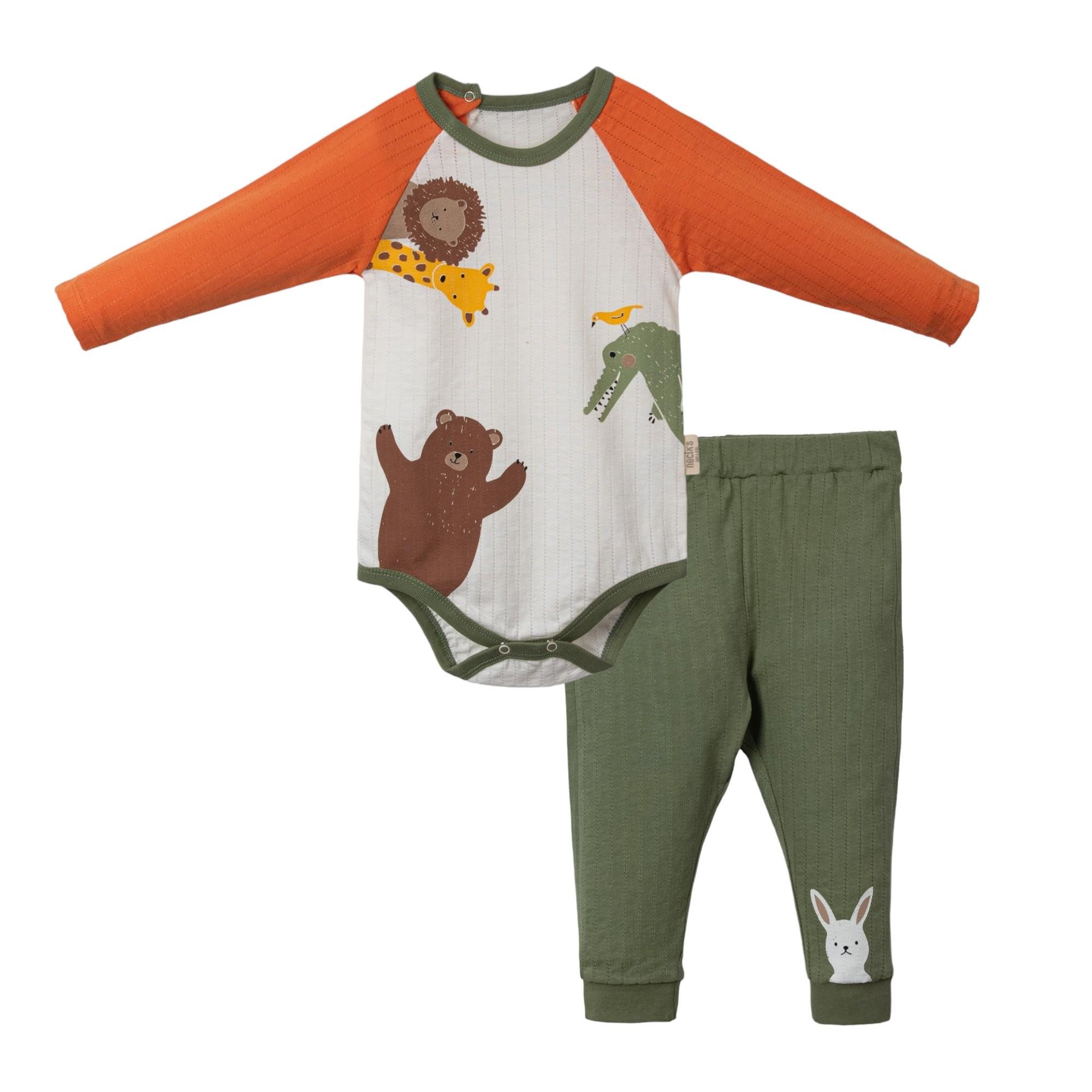 Necix's Hayvanlı Erkek Bebek Badili Takım