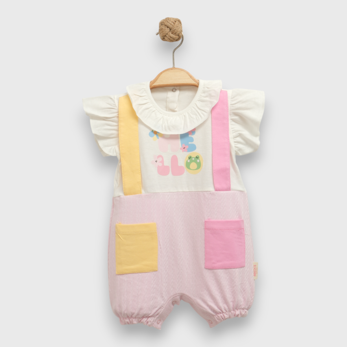 NECİXS HELLO SLOPETLİ 3/9 AY KIZ BEBE TULUM