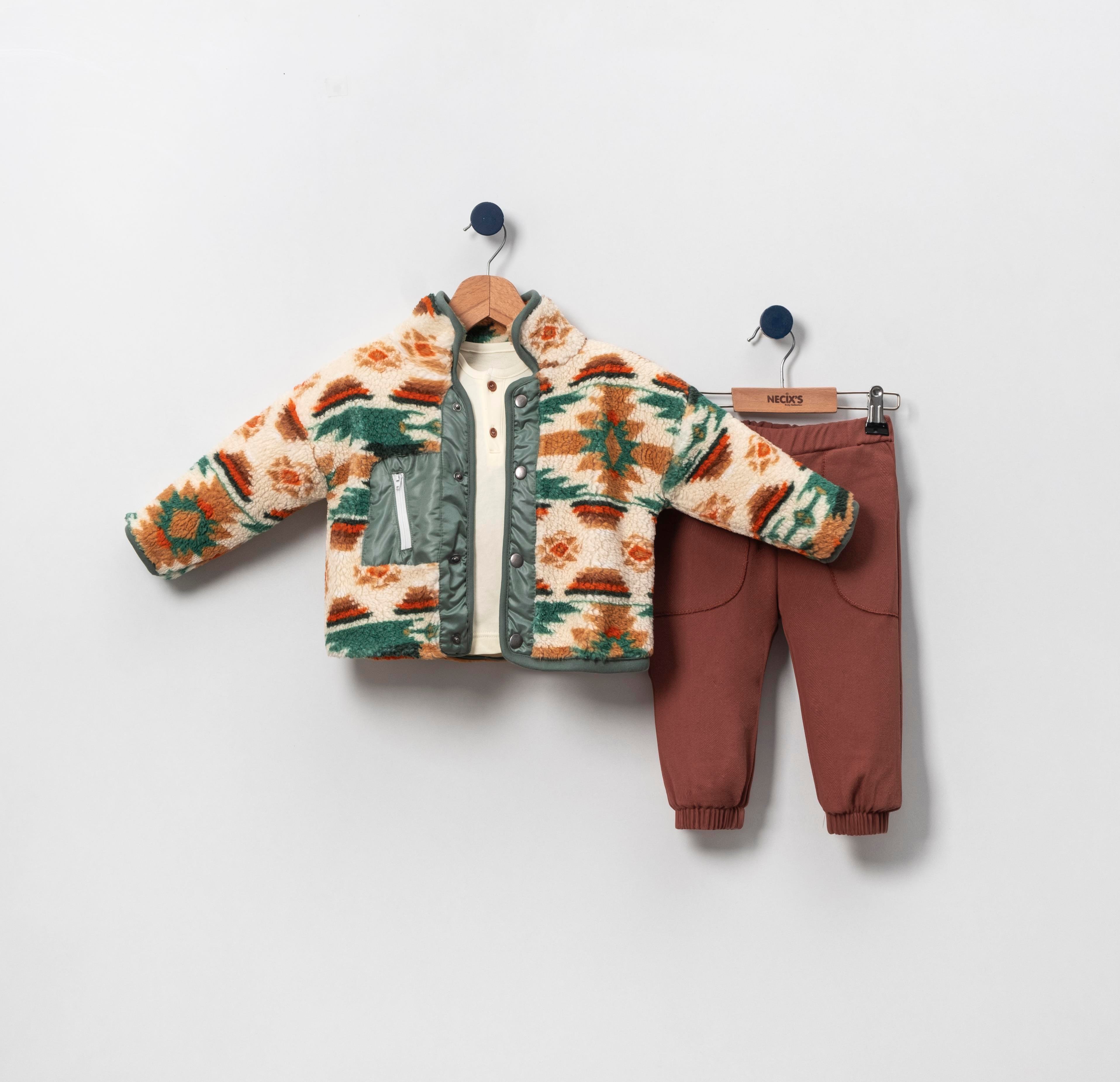 Necix's Katanya Etnik Welsoft Erkek Çocuk Üçlü Takım