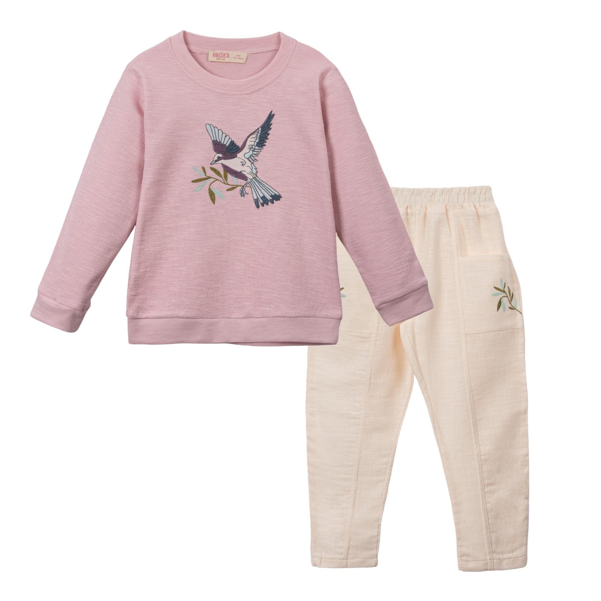 Necix's Kırlangıç Desenli Kız Çocuk İkili Takım