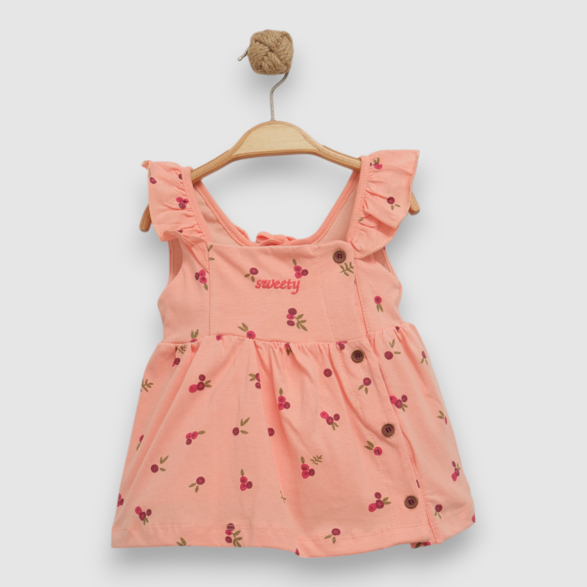 NECİXS KIZ BEBE 6/24 AY SWEETY ELBİSE