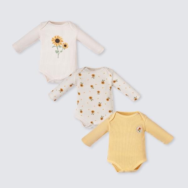 NECİXS KIZ BEBE AYÇİÇEK TEK BOY BODY