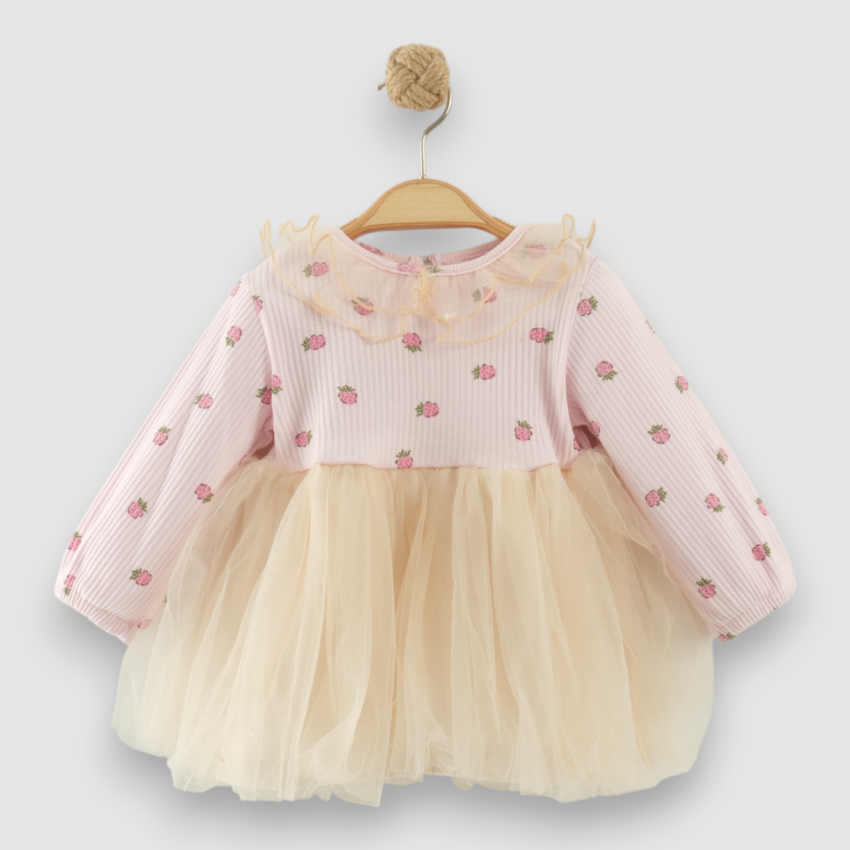 NECİXS KIZ BEBEK AHUDUDU TÜTÜ ELBİSE 6-24 AY