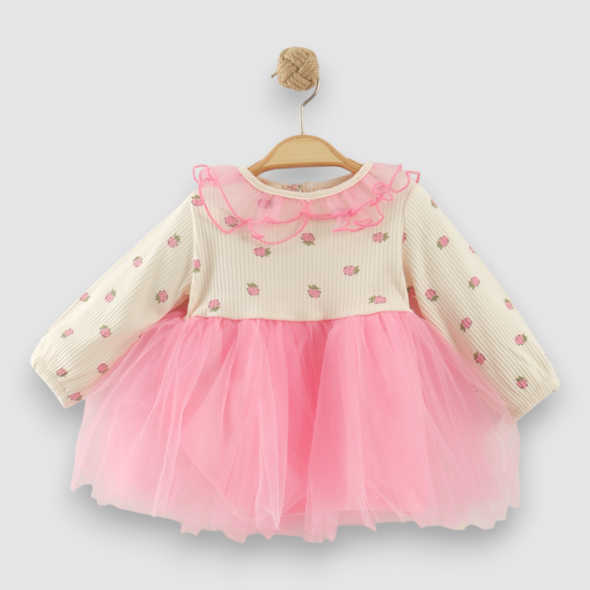 NECİXS KIZ BEBEK AHUDUDU TÜTÜ ELBİSE 6-24 AY