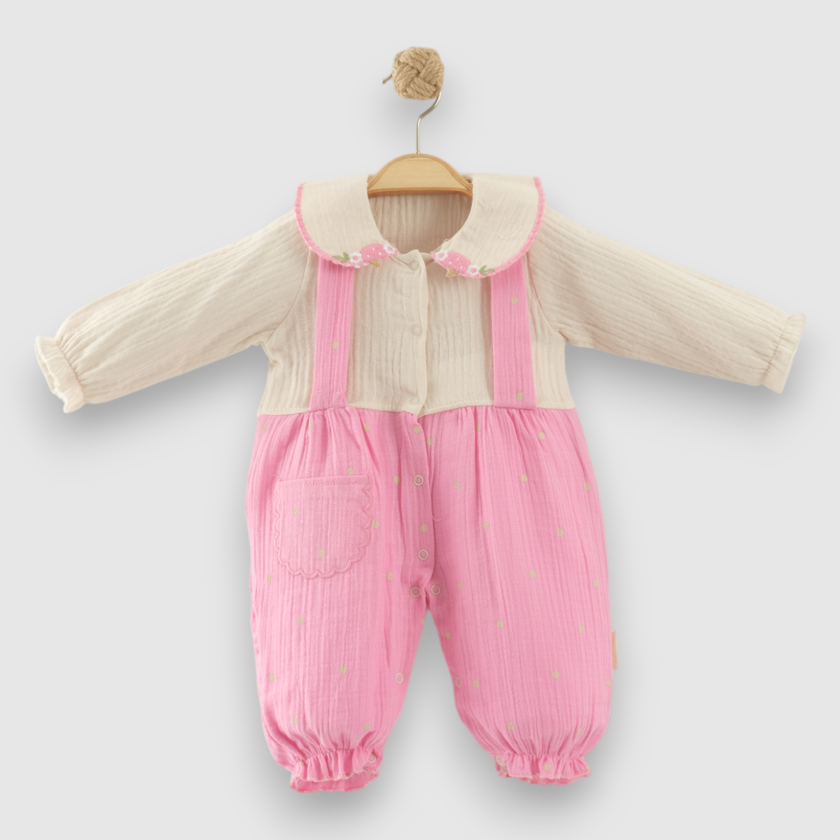 NECİXS KIZ BEBEK RED LOVE SLOPETLİ TULUM