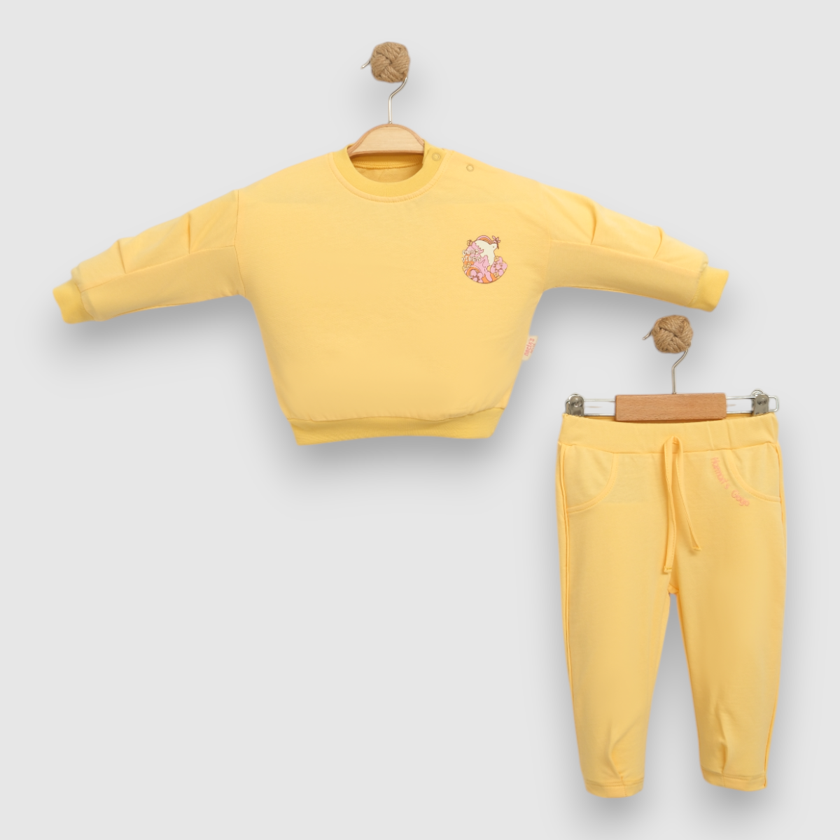 NECİXS KIZ BEBEK RENKLİ BASİC 2Lİ TAKIM