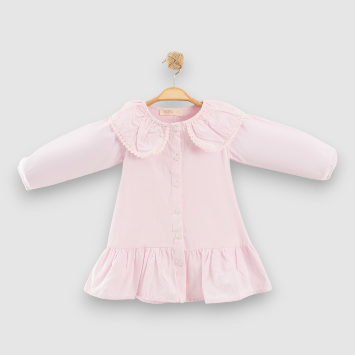 NECİXS KIZ ÇOCUK BASİC COLORS ELBİSE