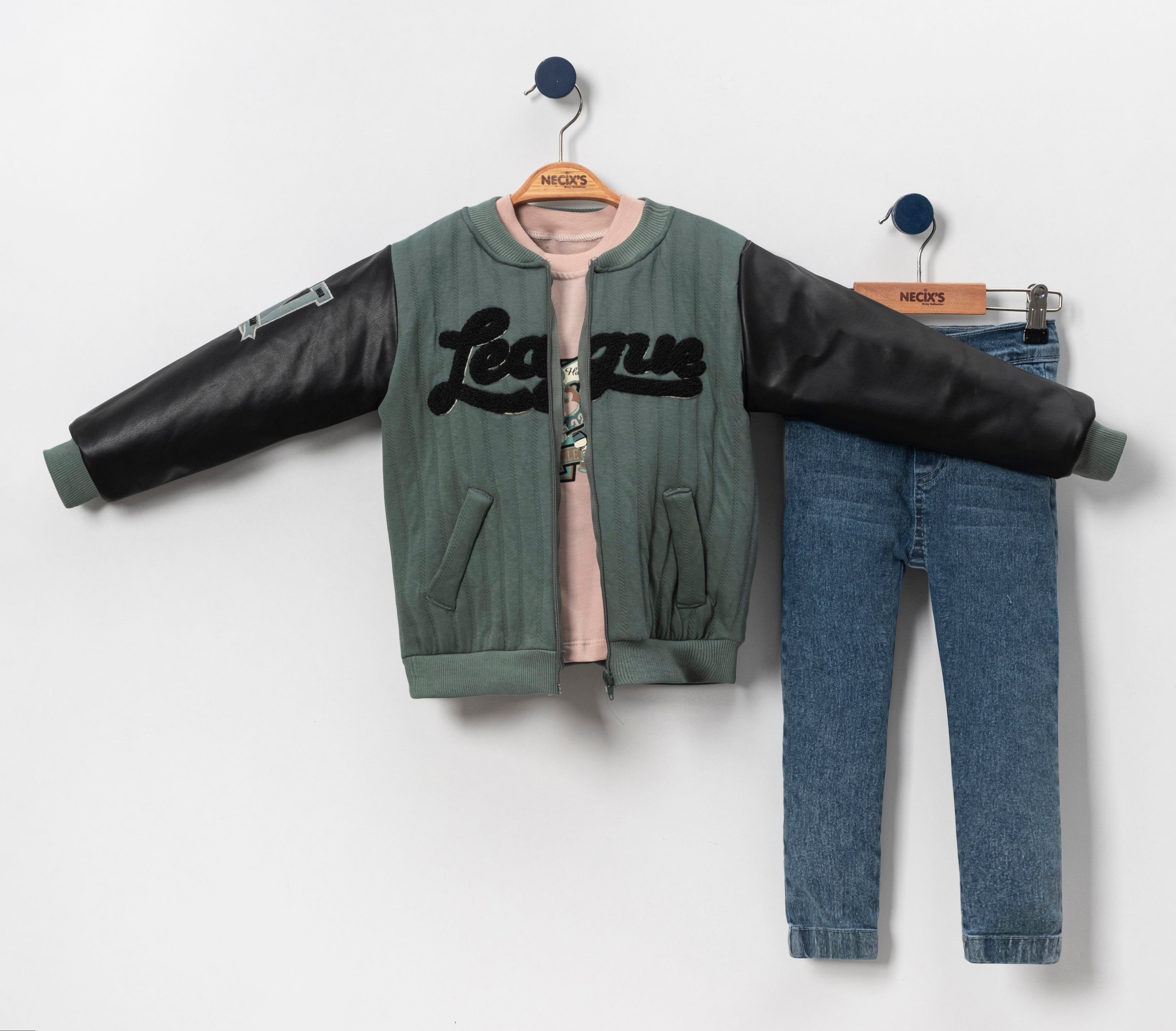 Necix's Leagu Süzene Erkek Bebek Kolej Üçlü Takım