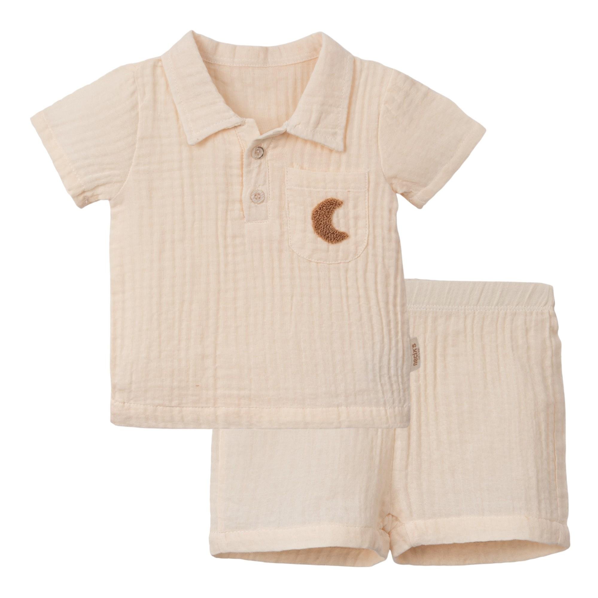 Necix's Madrid Müslin Erkek Bebek İkili Takım