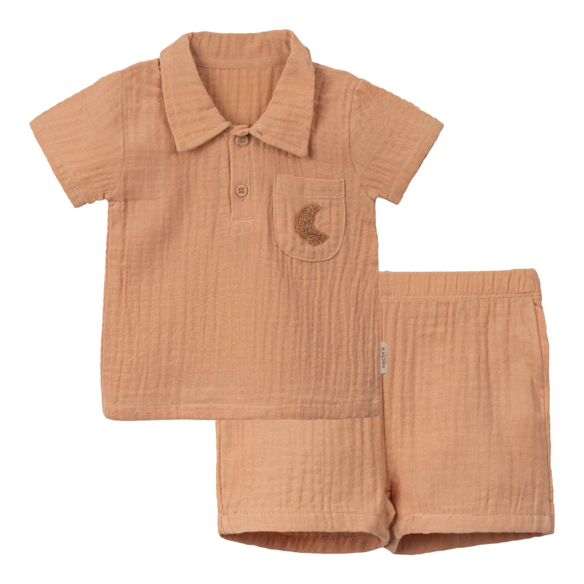 Necix's Madrid Müslin Erkek Bebek İkili Takım