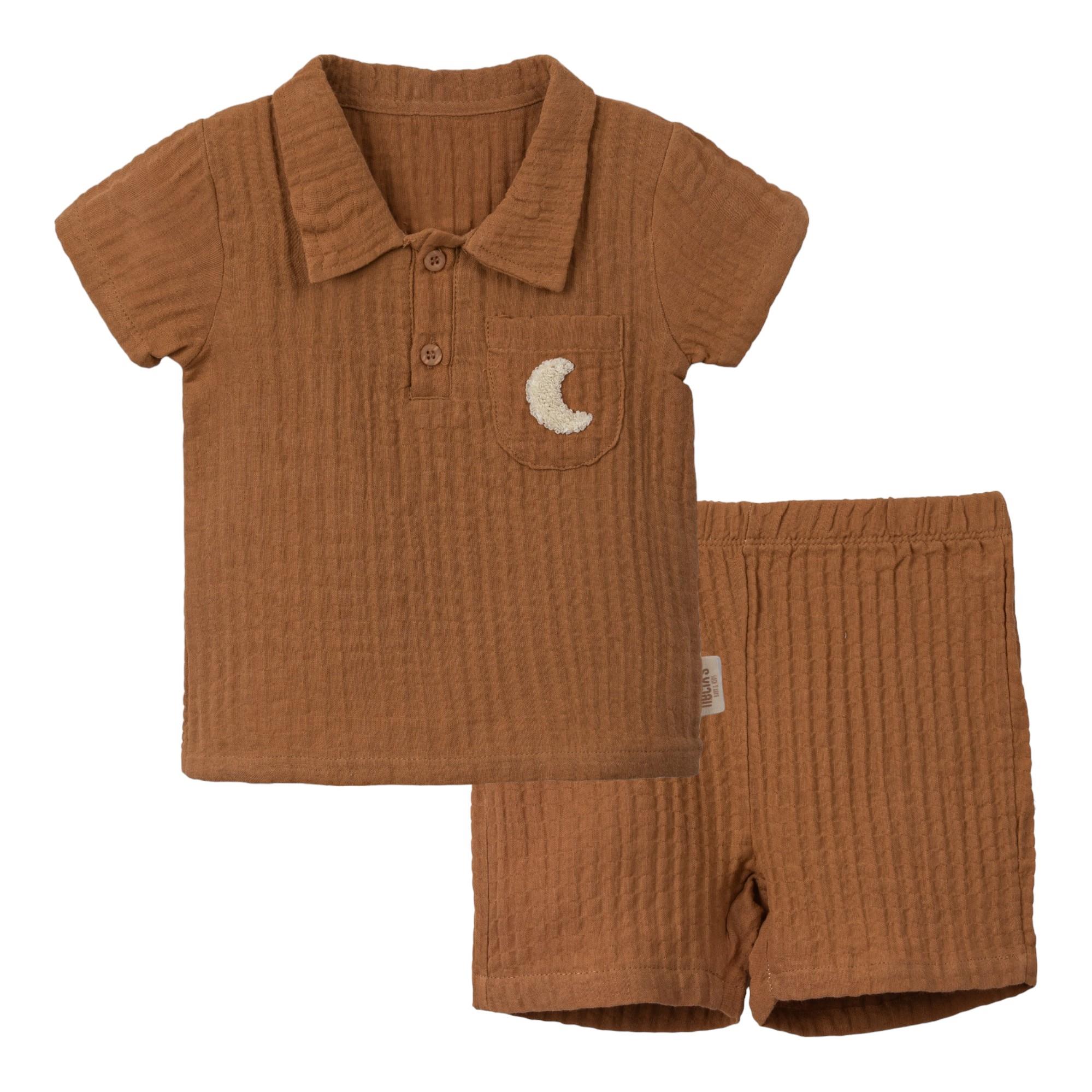 Necix's Madrid Müslin Erkek Bebek İkili Takım