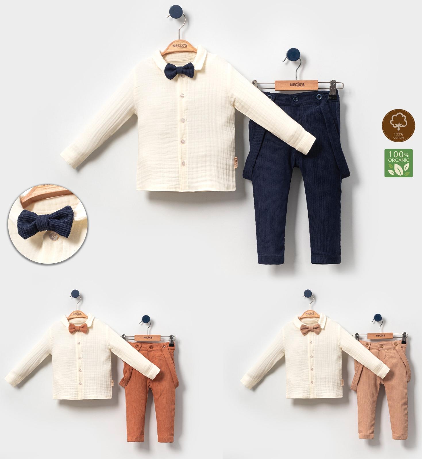 Necix's Milano Kız Çocuk Salopetli İkili Takım