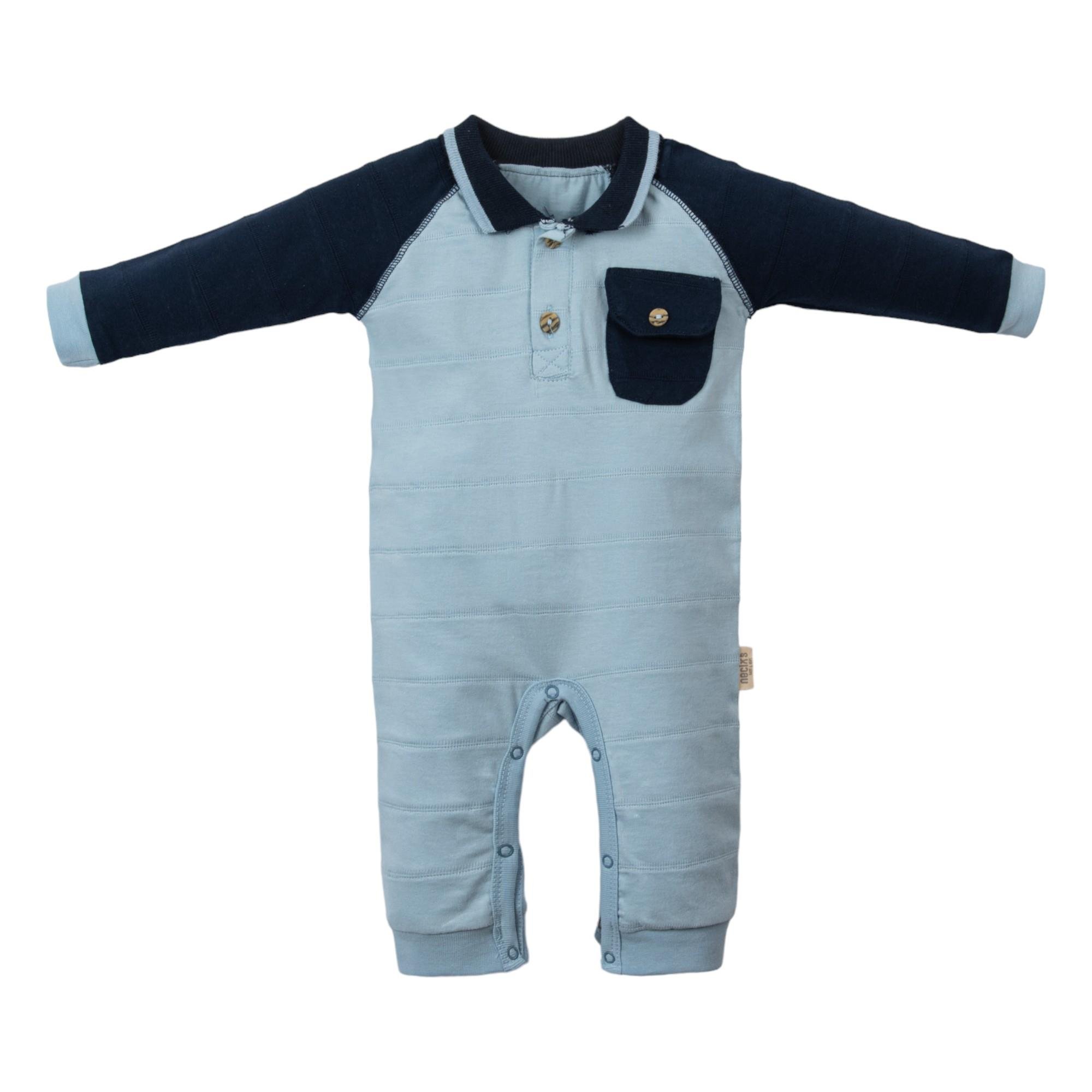 Necix's Miles Polo Yakalı Erkek Bebek Tulum