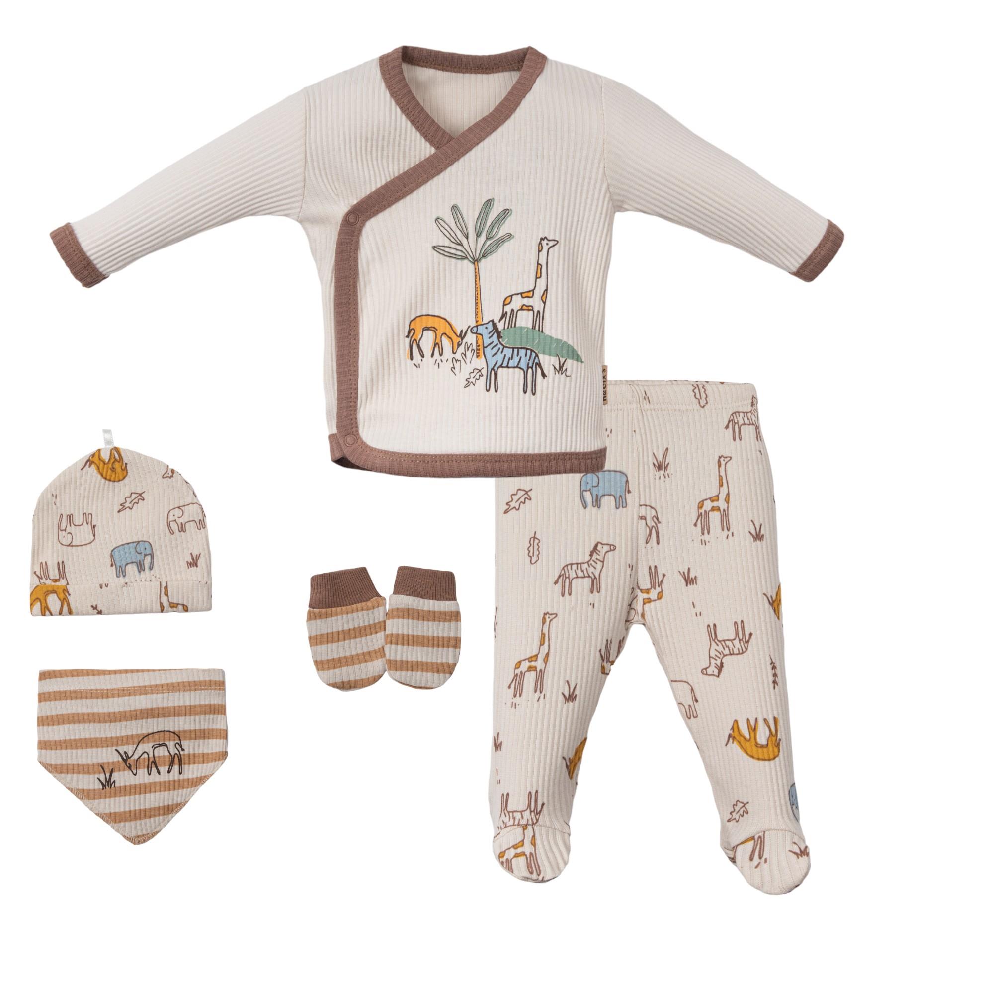 Necix's Moa Erkek Bebek Hastane Çıkışı Beşli Set