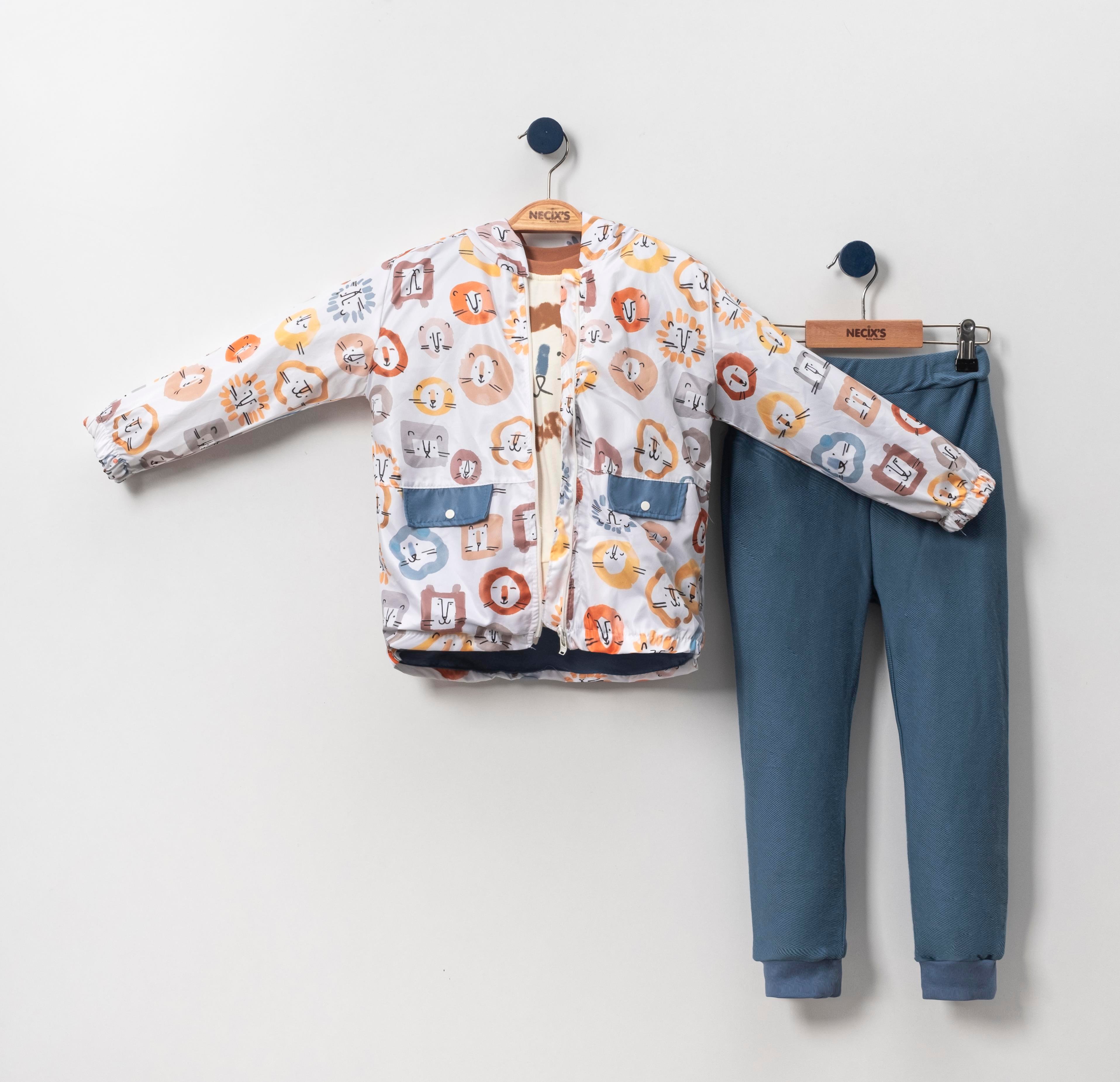 Necix's Mokpo Yağmurluk Kız Çocuk Üçlü Takım