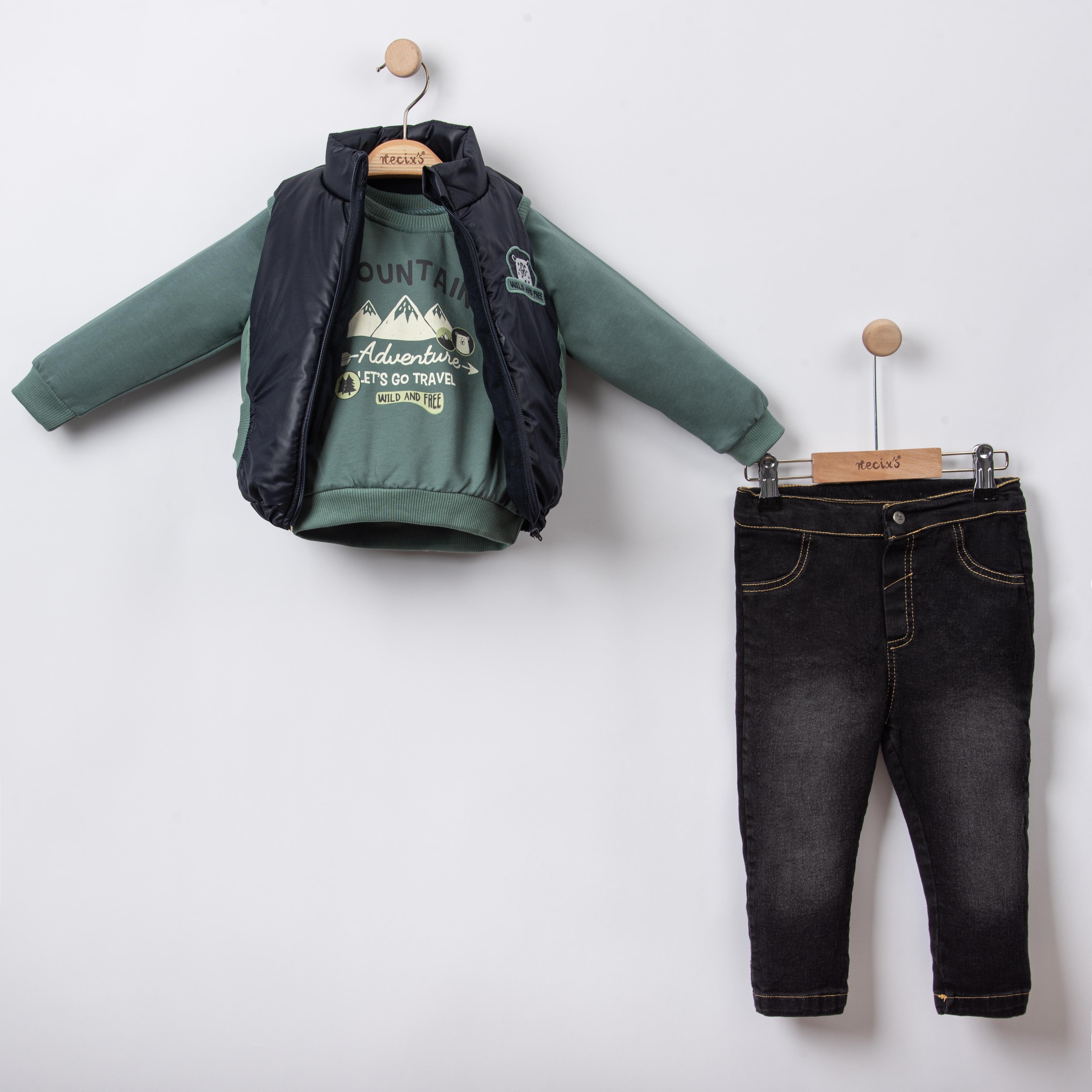 Necix's Mountain Şişme Yelekli Erkek Çocuk Üçlü Takım