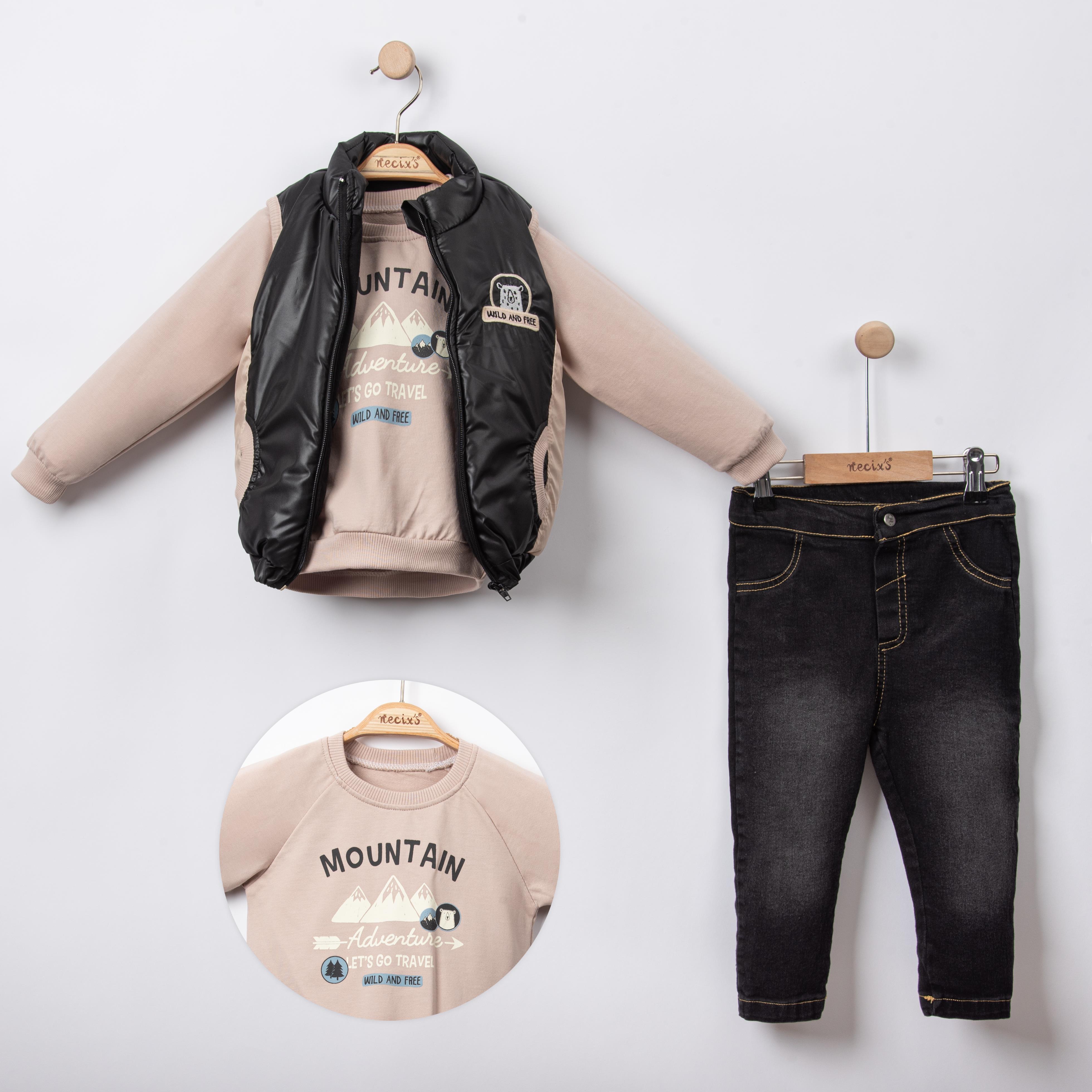 Necix's Mountain Şişme Yelekli Erkek Çocuk Üçlü Takım