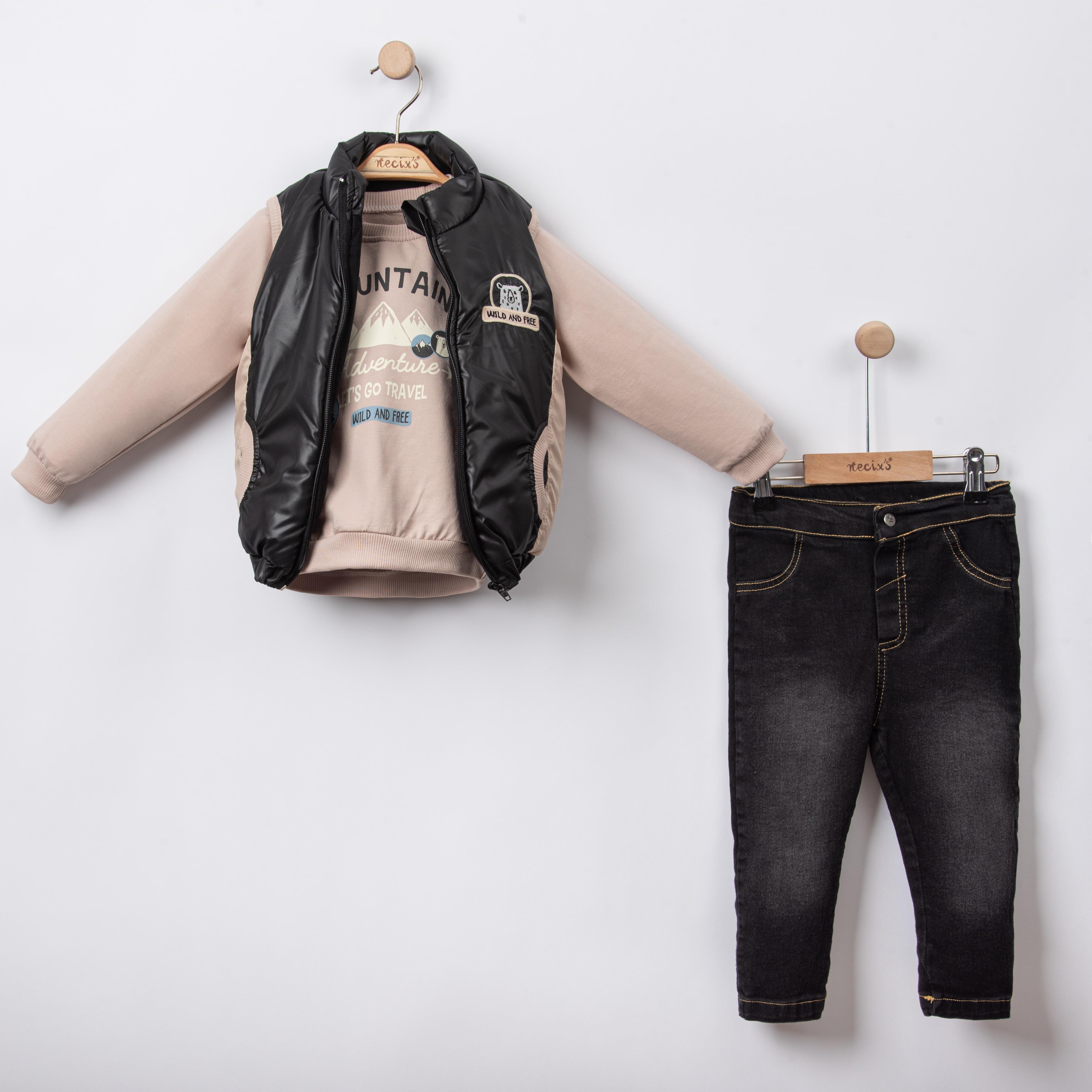 Necix's Mountain Şişme Yelekli Erkek Çocuk Üçlü Takım