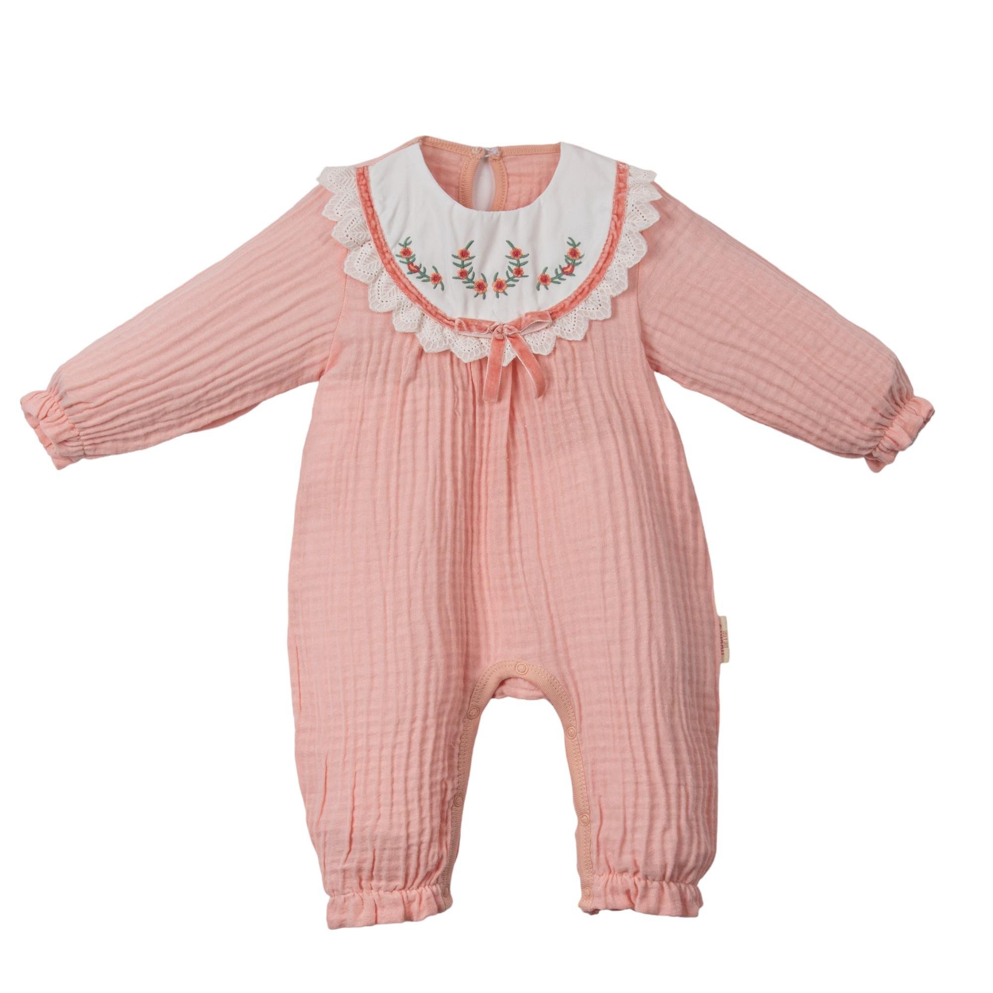 Necix's Müslin Kız Bebek Tulum