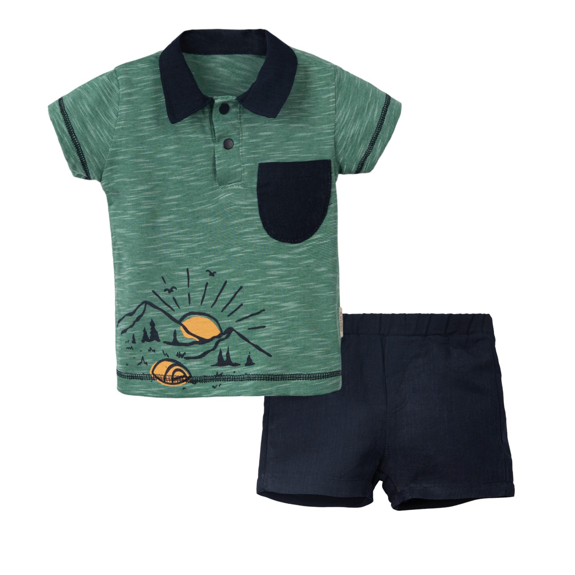 Necix's Nabire Polo Yakalı Erkek Bebek İkili Takım