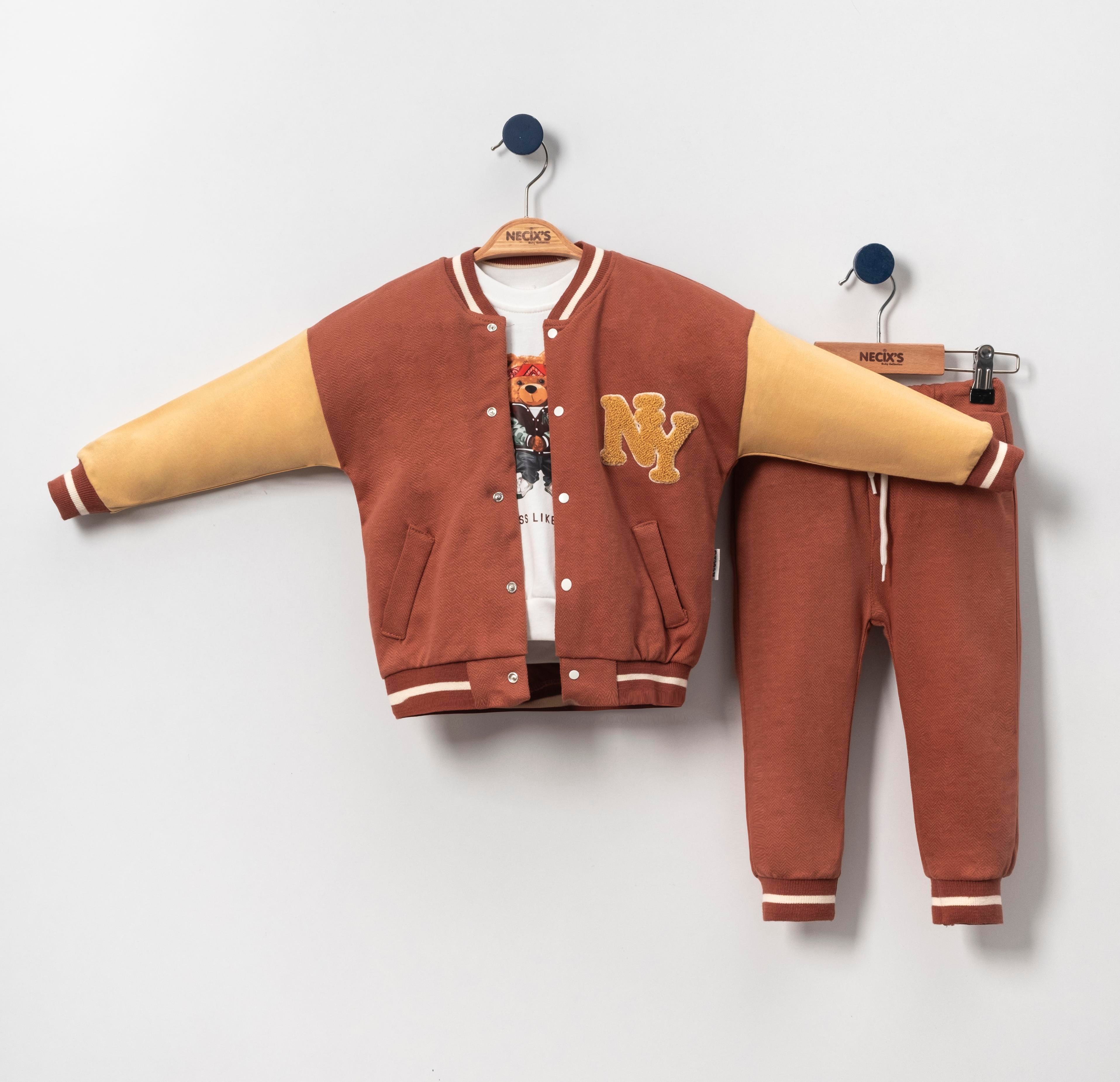 Necix's Newyork Kız Bebek Kolej Üçlü Takım