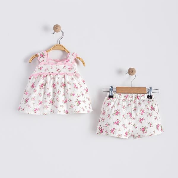 NECİXS PAPATYA DESEN 6/24 2 Lİ KIZ TAKIM