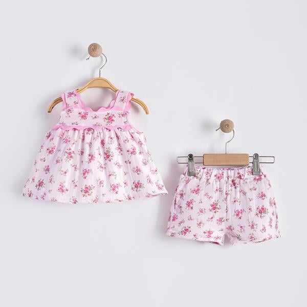 NECİXS PAPATYA DESEN 6/24 2 Lİ KIZ TAKIM