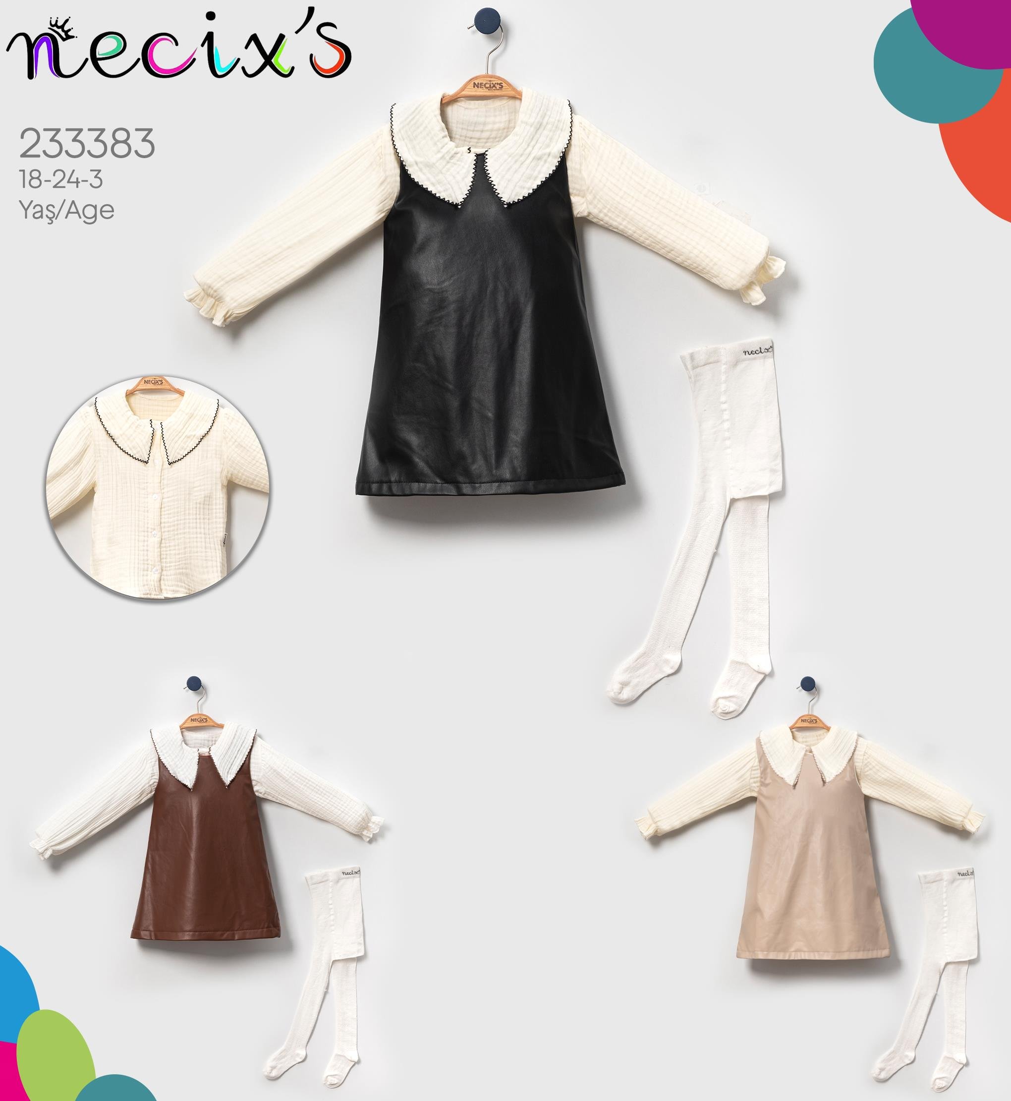 Necix's Paris Kız Bebek Jile Elbise