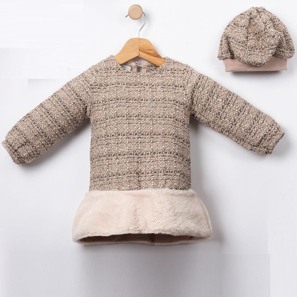 Necix's Paris Kız Çocuk Şapkalı Özgün Elbise