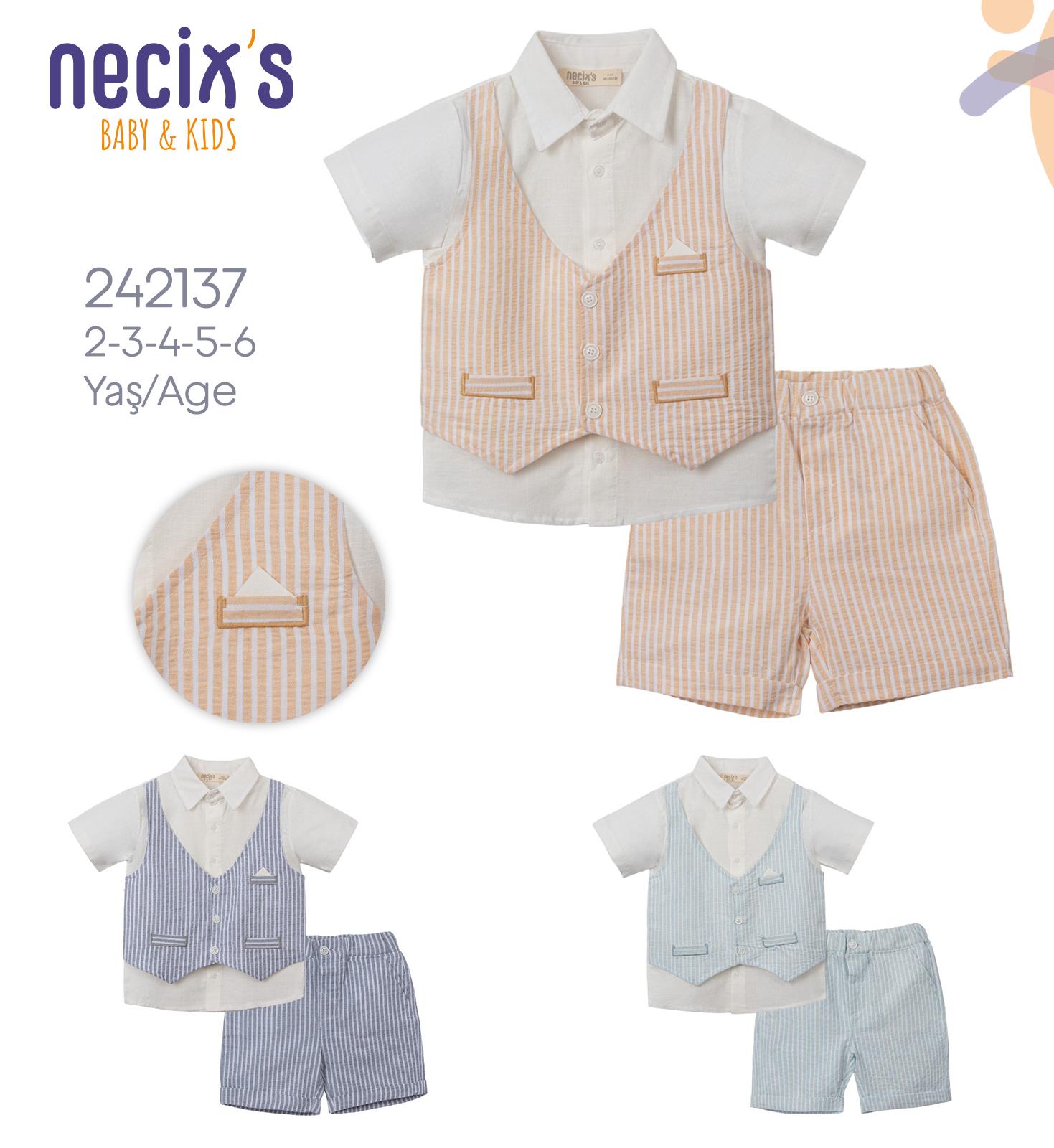 Necix's Rakanda Yelekli Erkek Çocuk İkili Takım