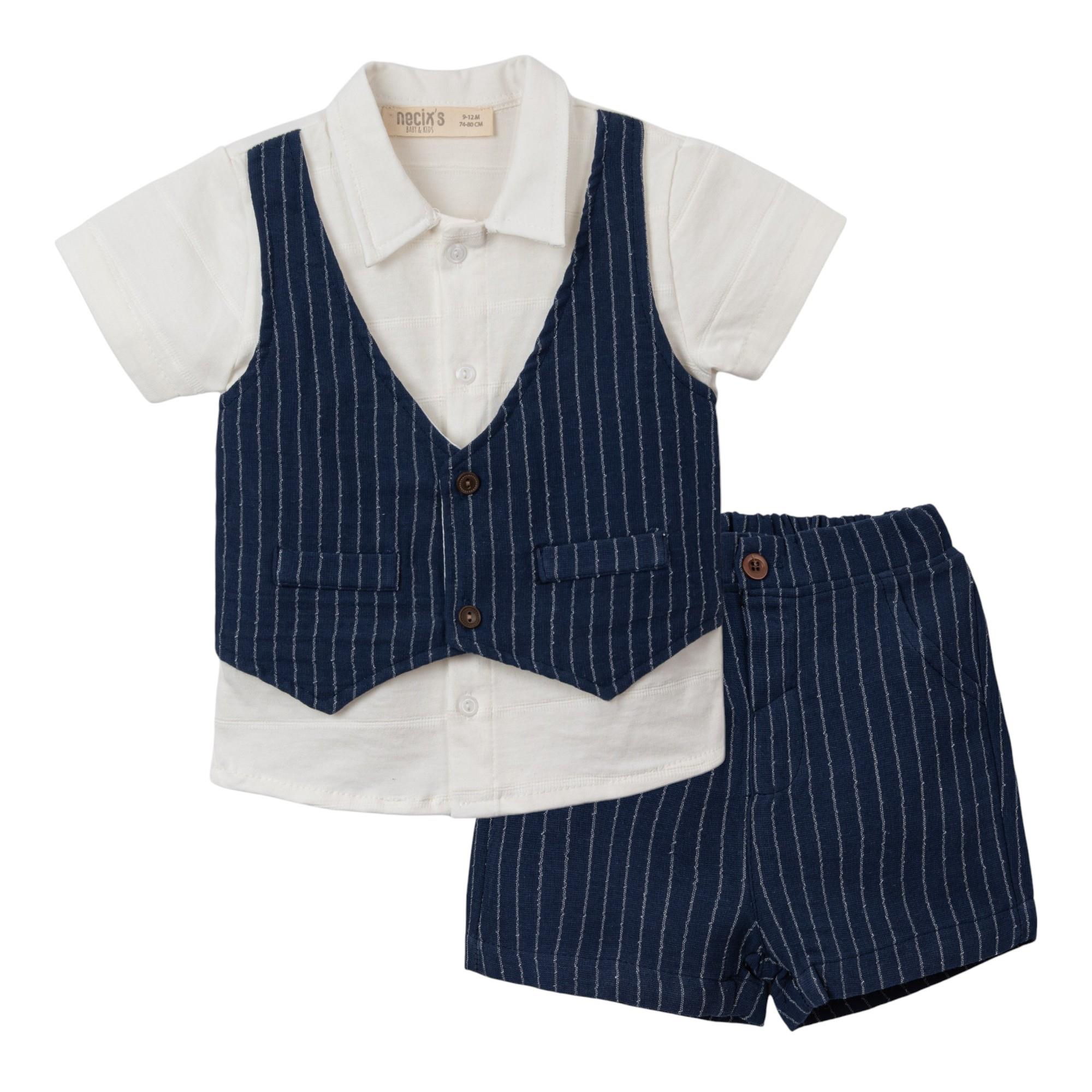 Necix's Reus Yelekli Erkek Bebek İkili Takım