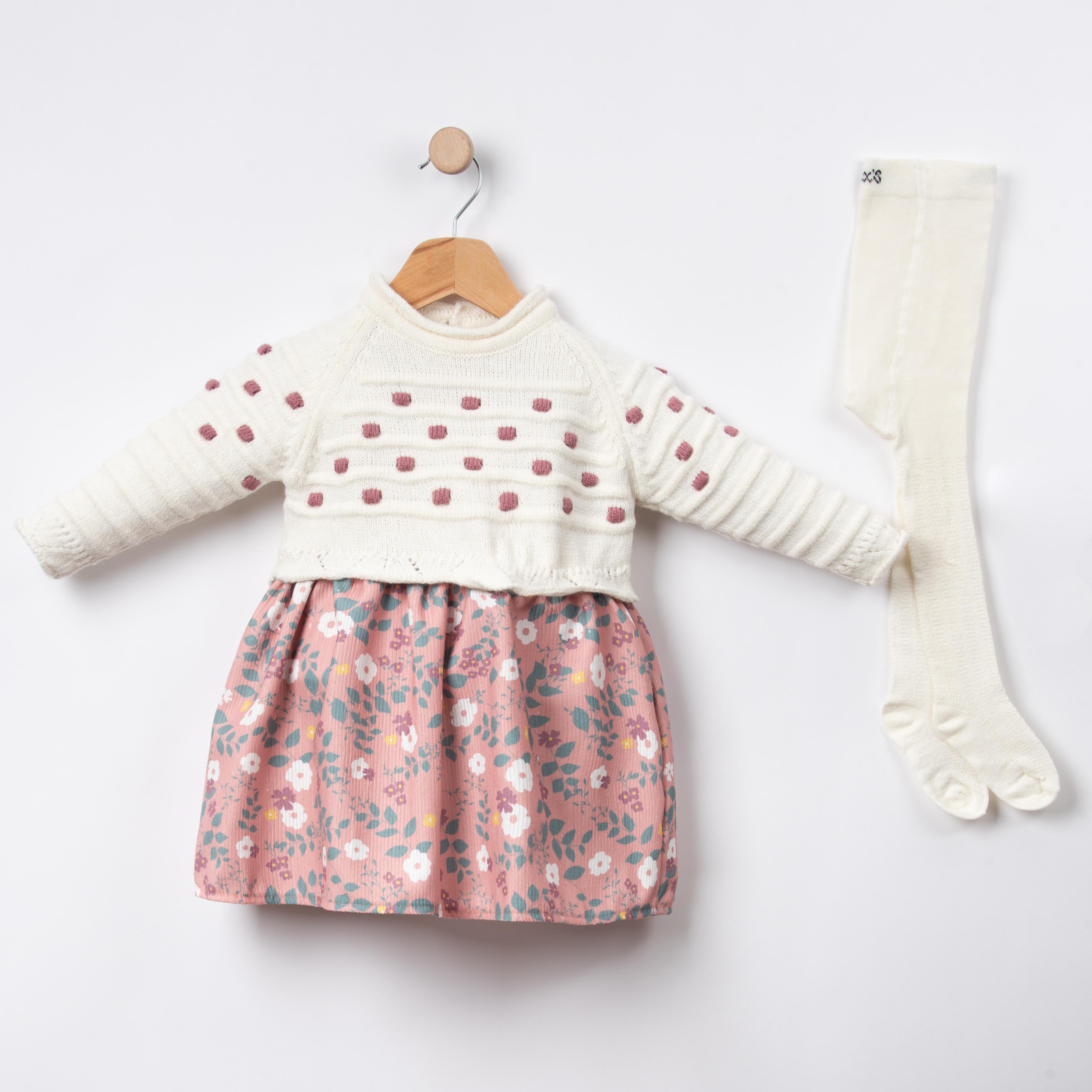 Necix's Rome Kız Bebek Triko Elbise