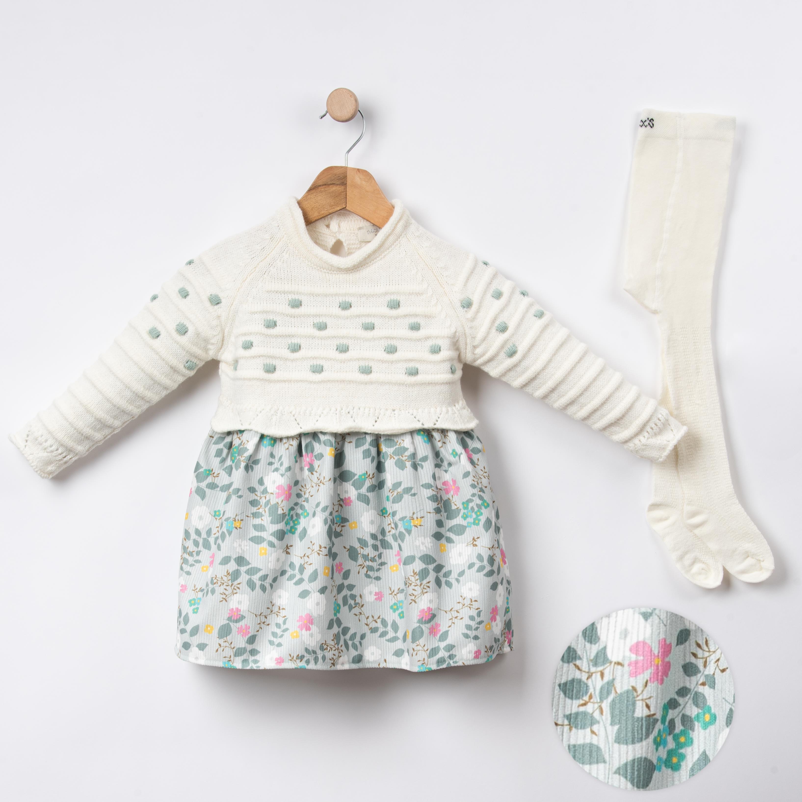 Necix's Rome Kız Bebek Triko Elbise