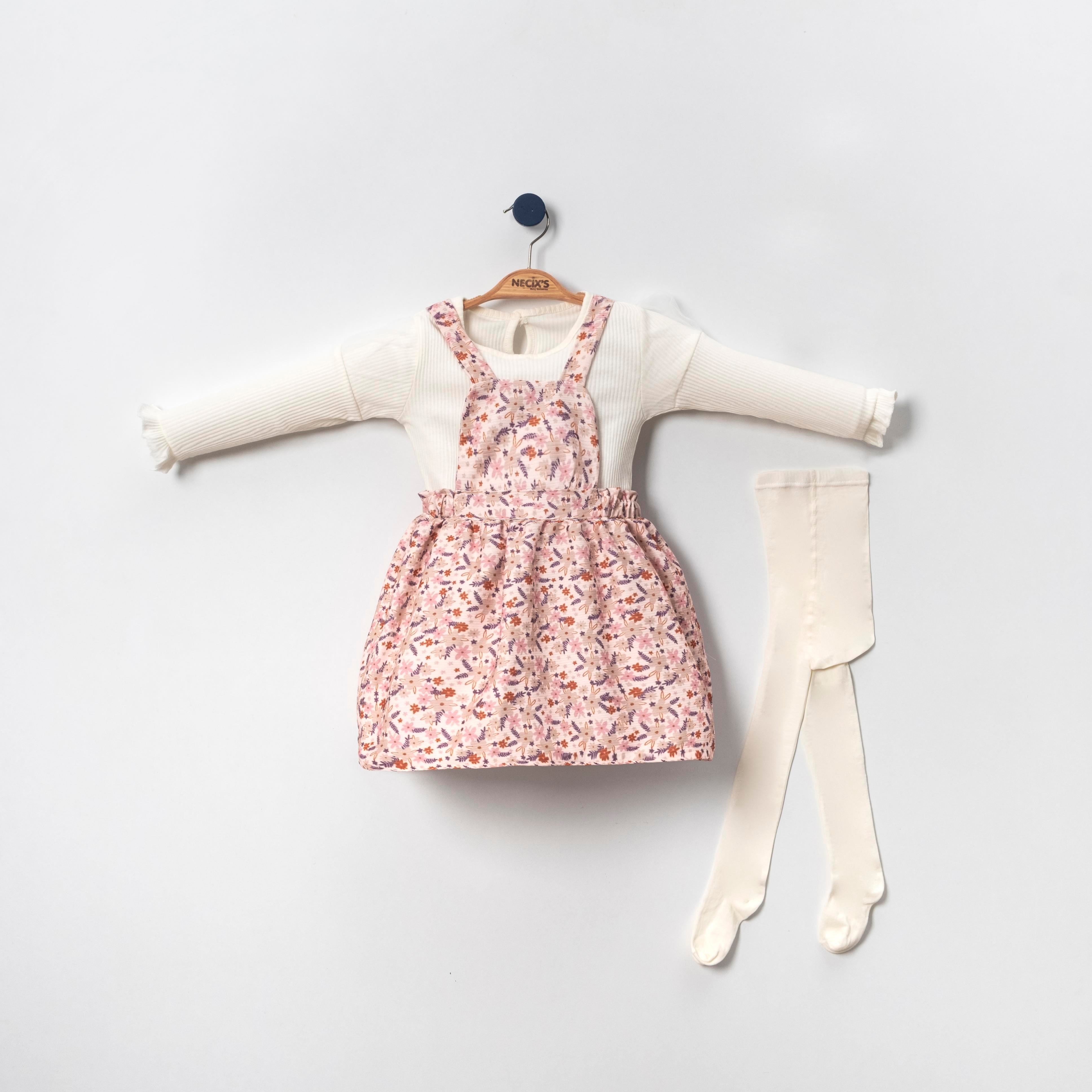 Necix's Salerno Kız Çocuk Salopetli İkili Takım